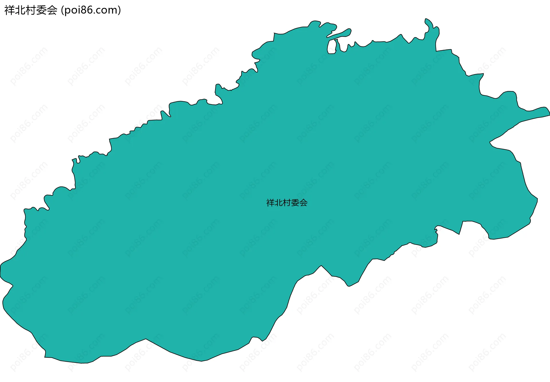 祥北村委会边界地图