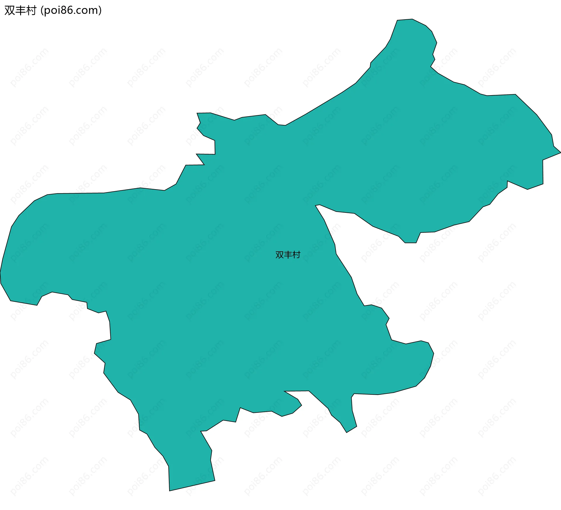 双丰村边界地图