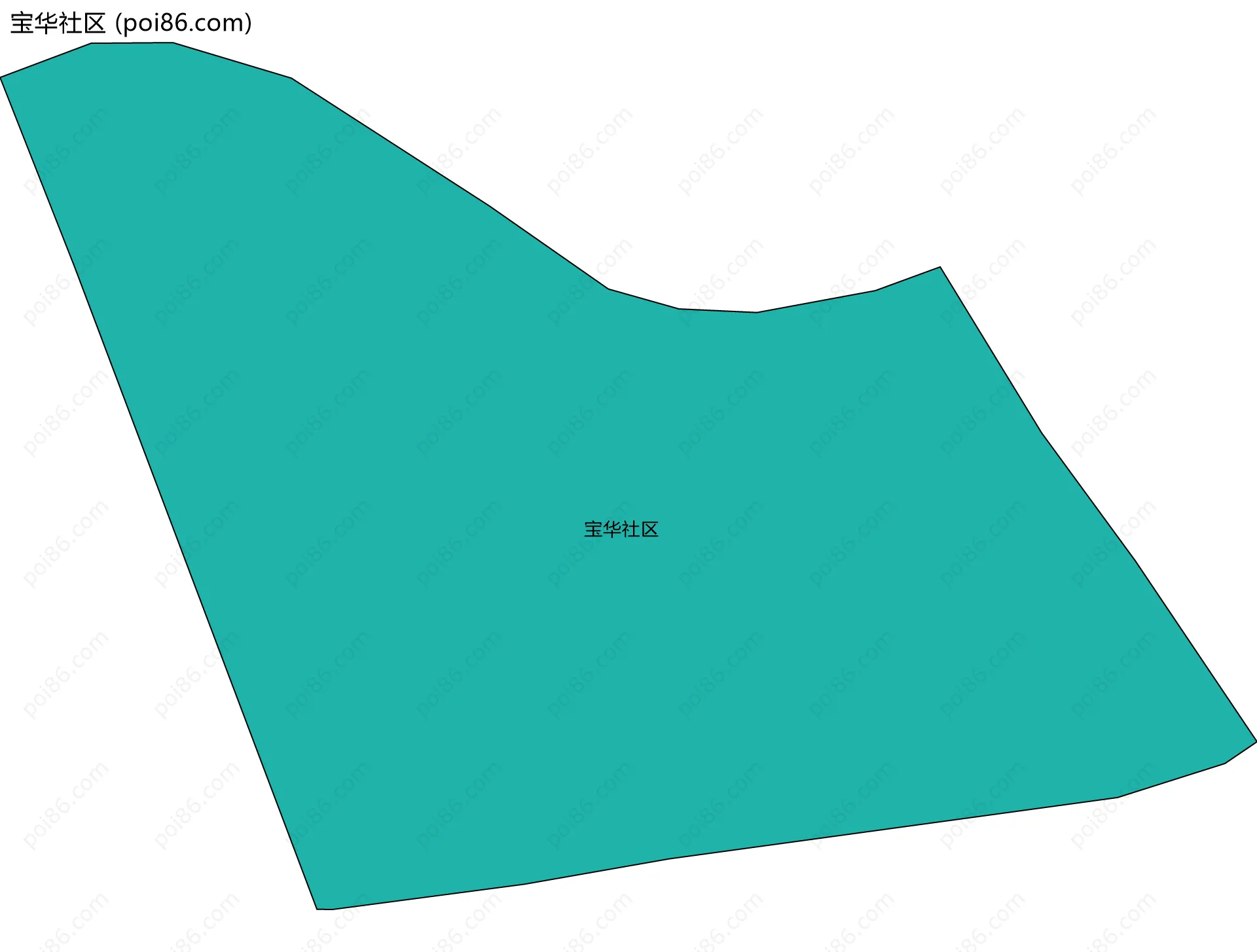 宝华社区边界地图