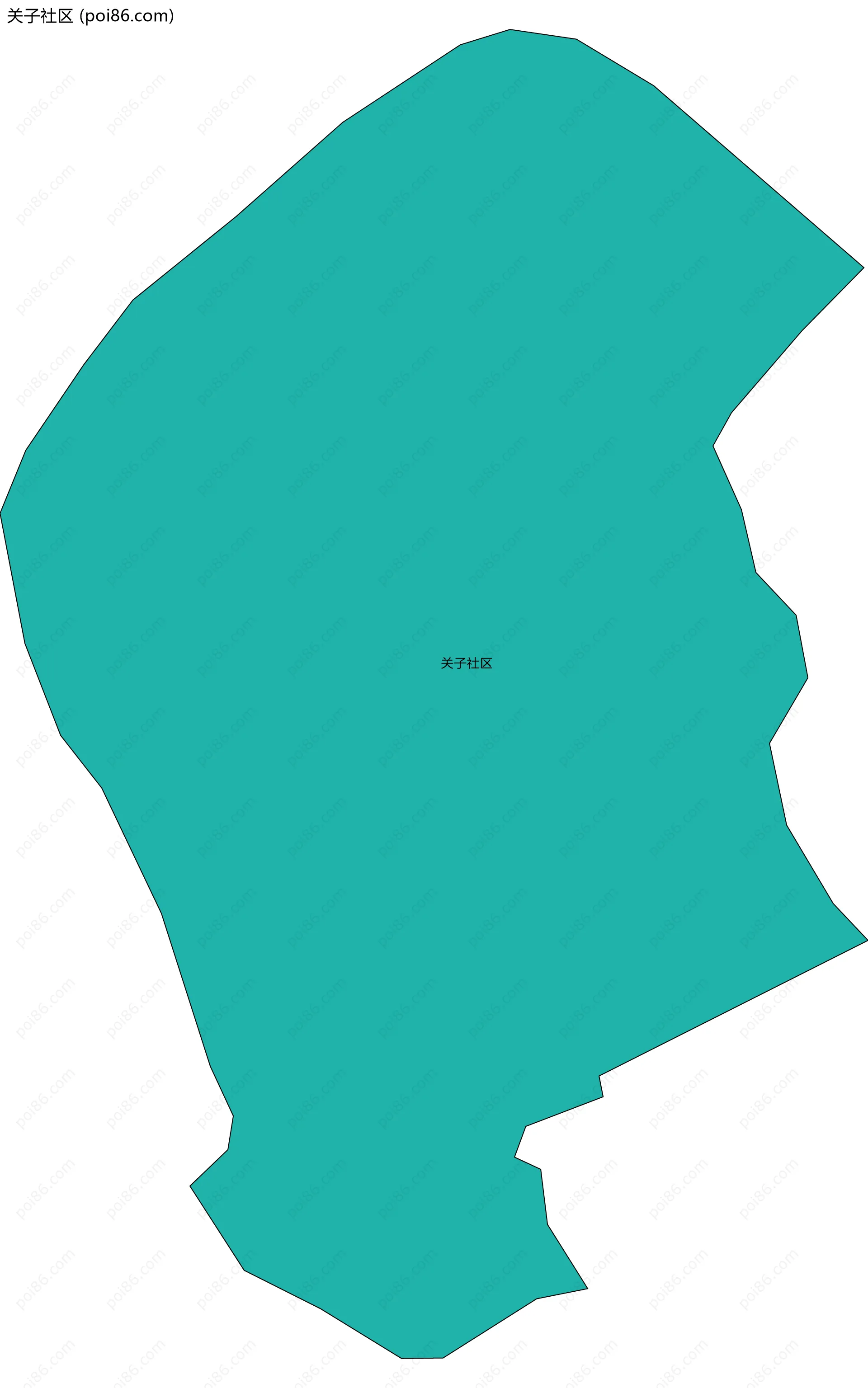 关子社区边界地图