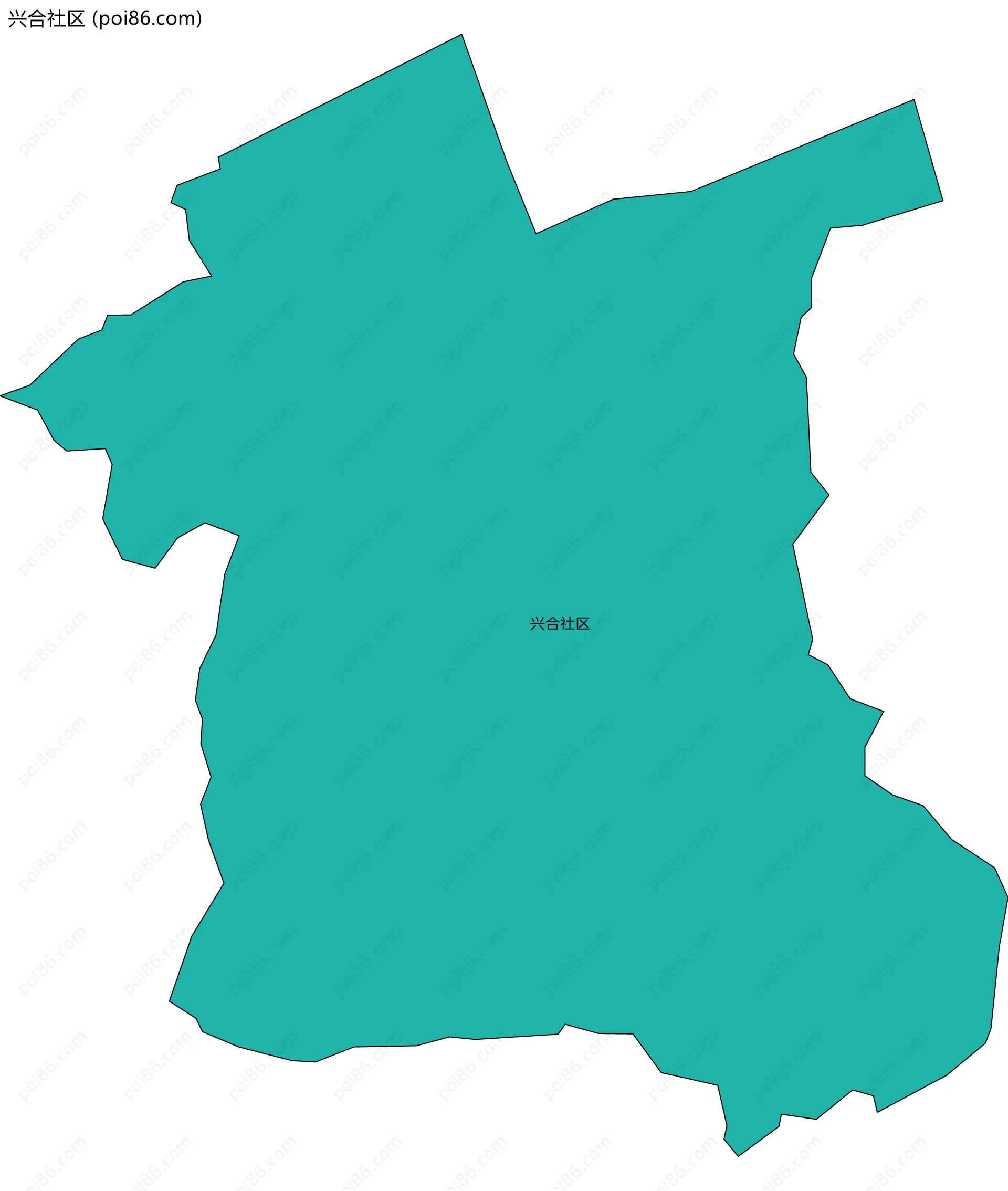 兴合社区边界地图