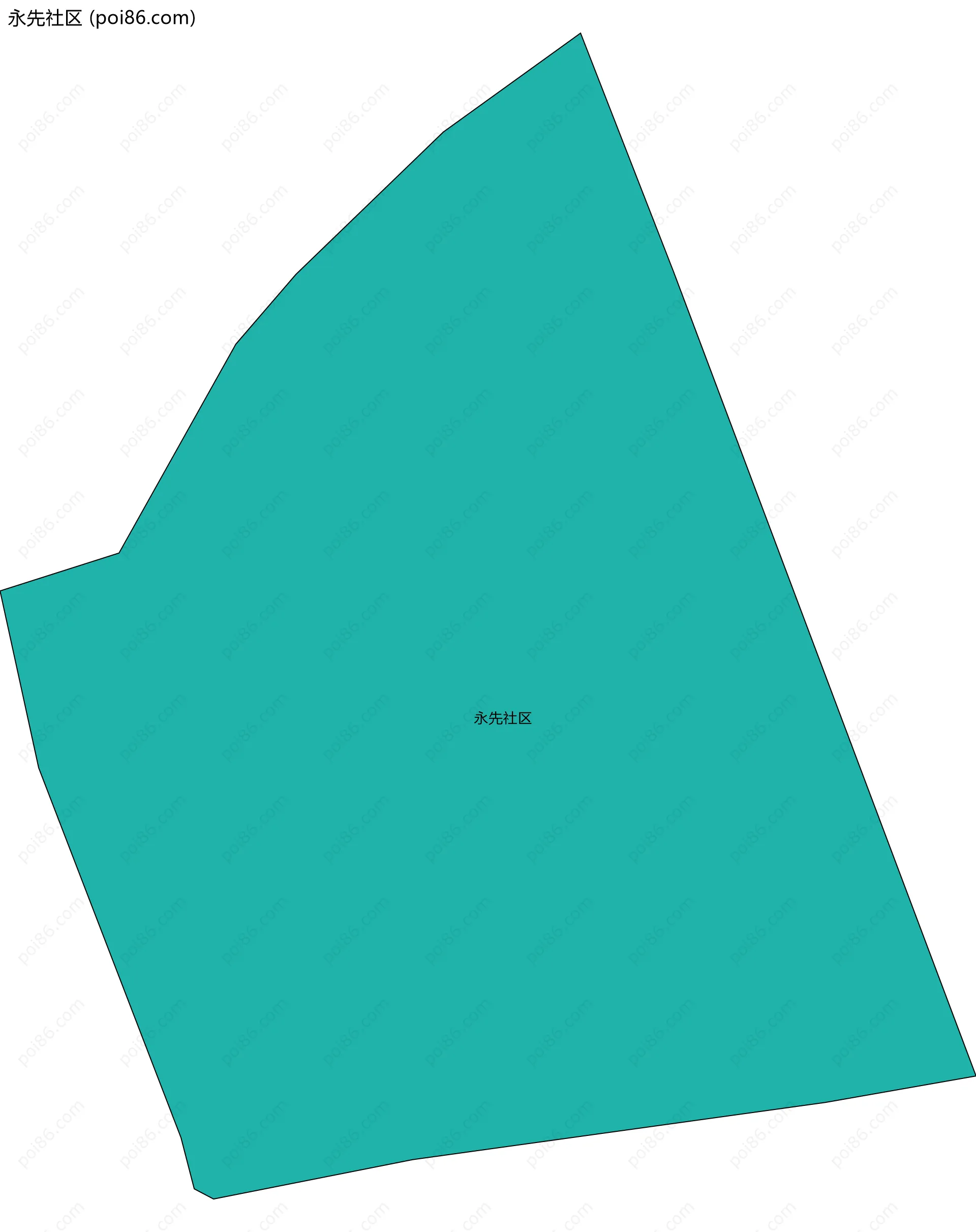 永先社区边界地图