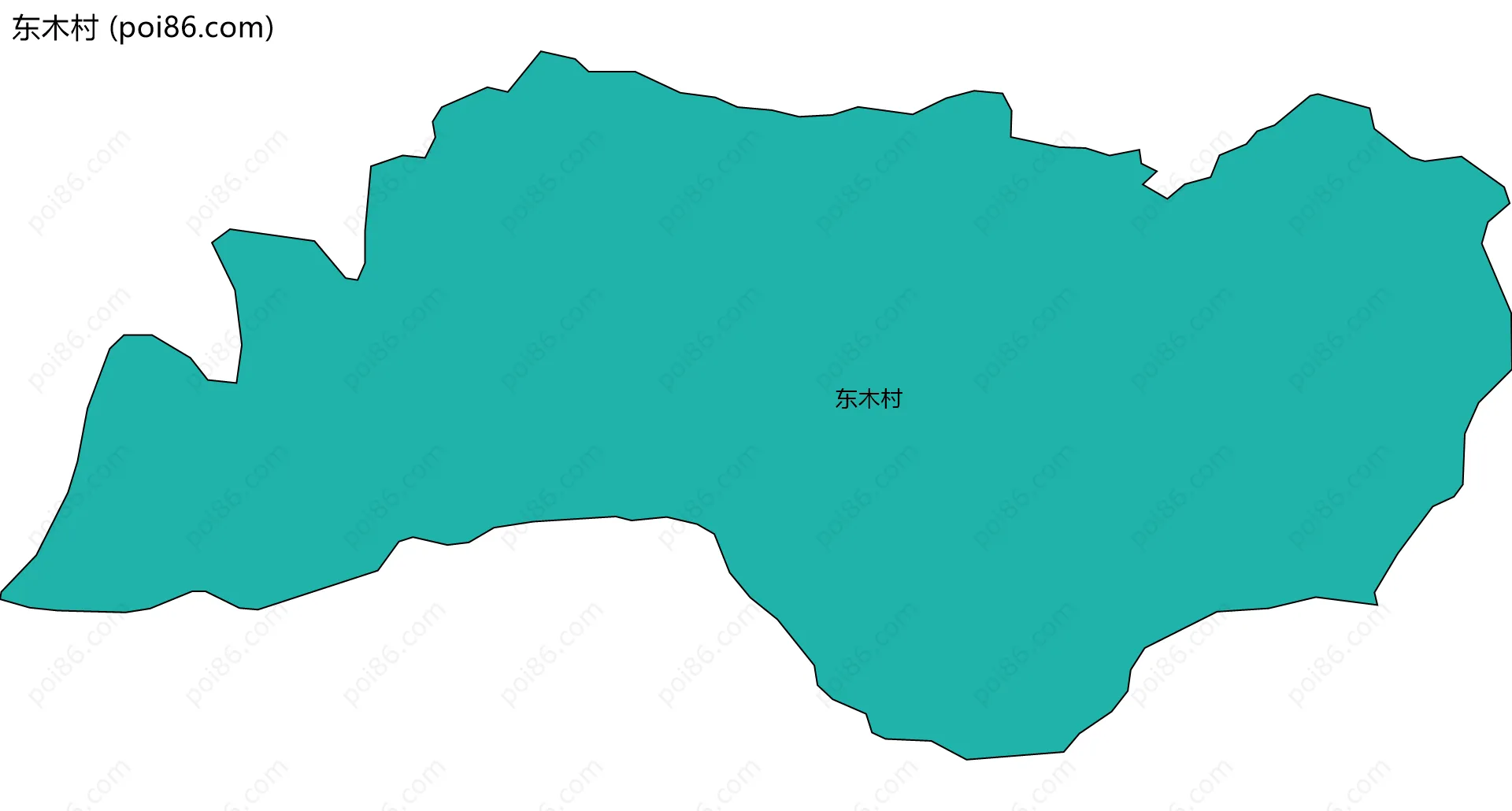 东木村边界地图