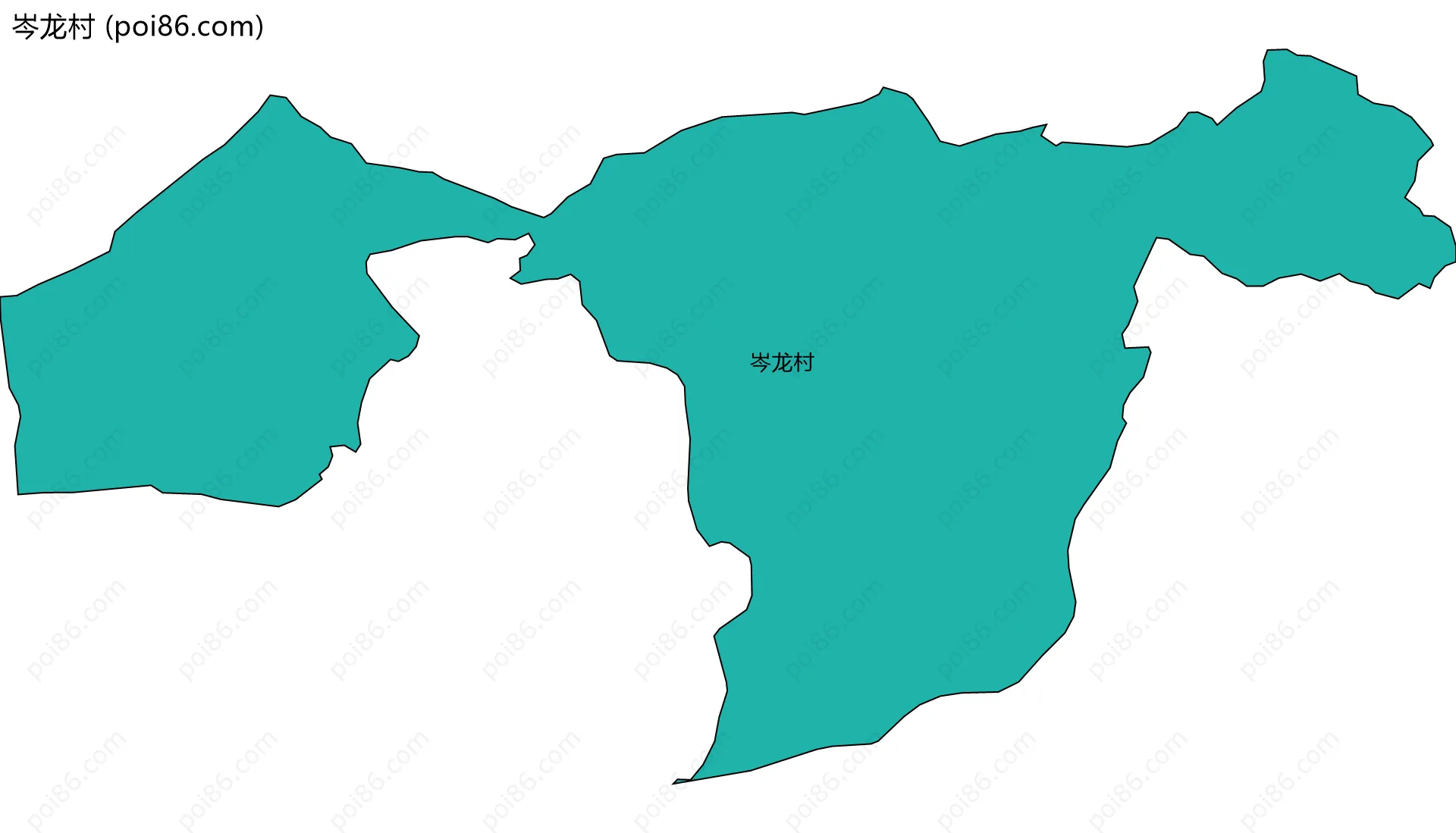 岑龙村边界地图