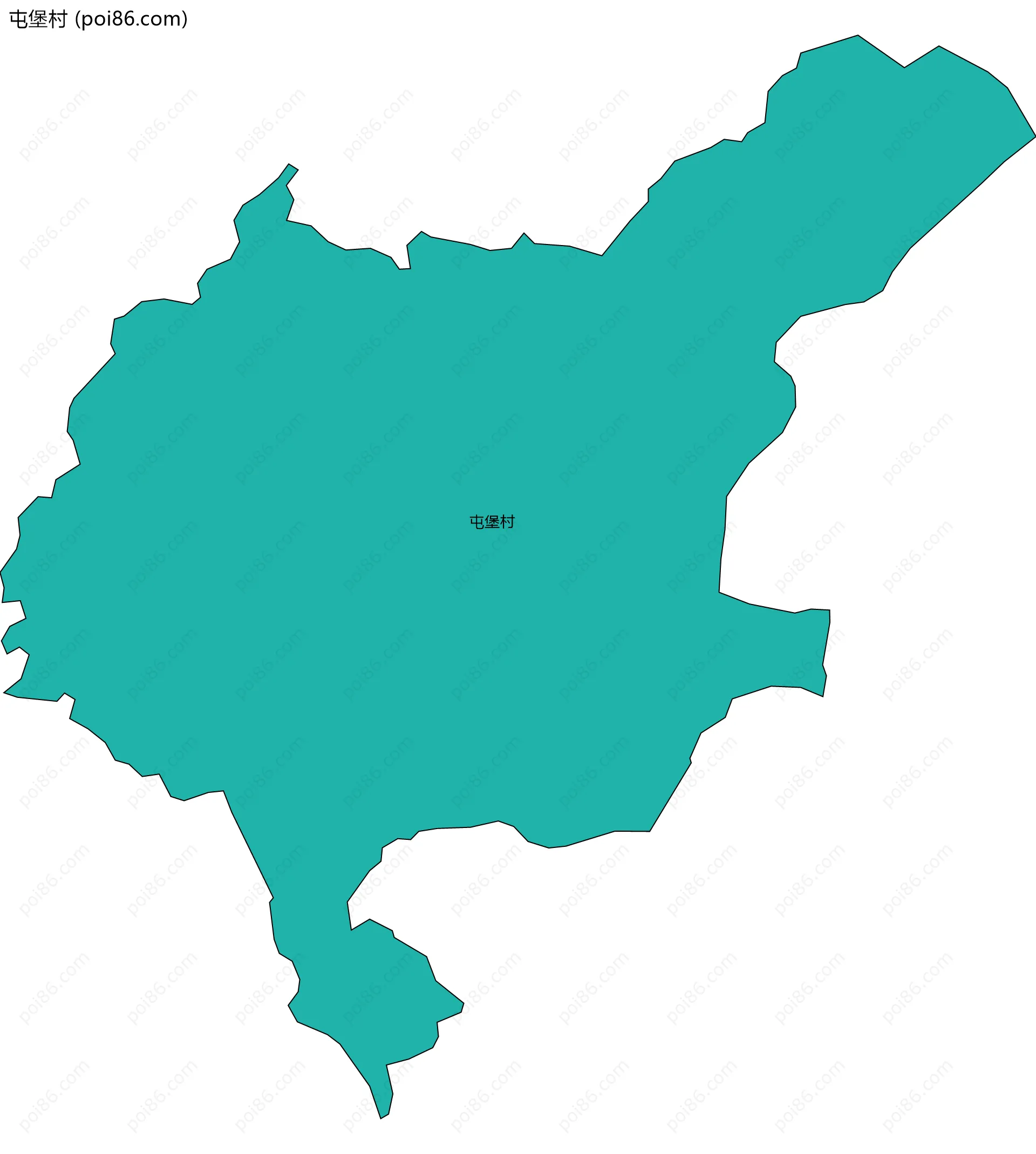 屯堡村边界地图