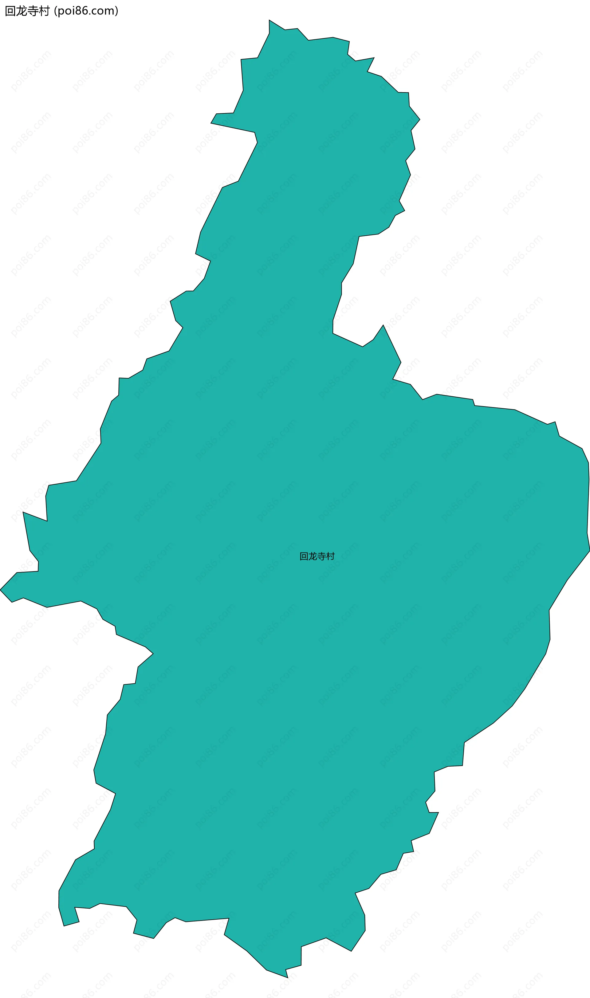 回龙寺村边界地图