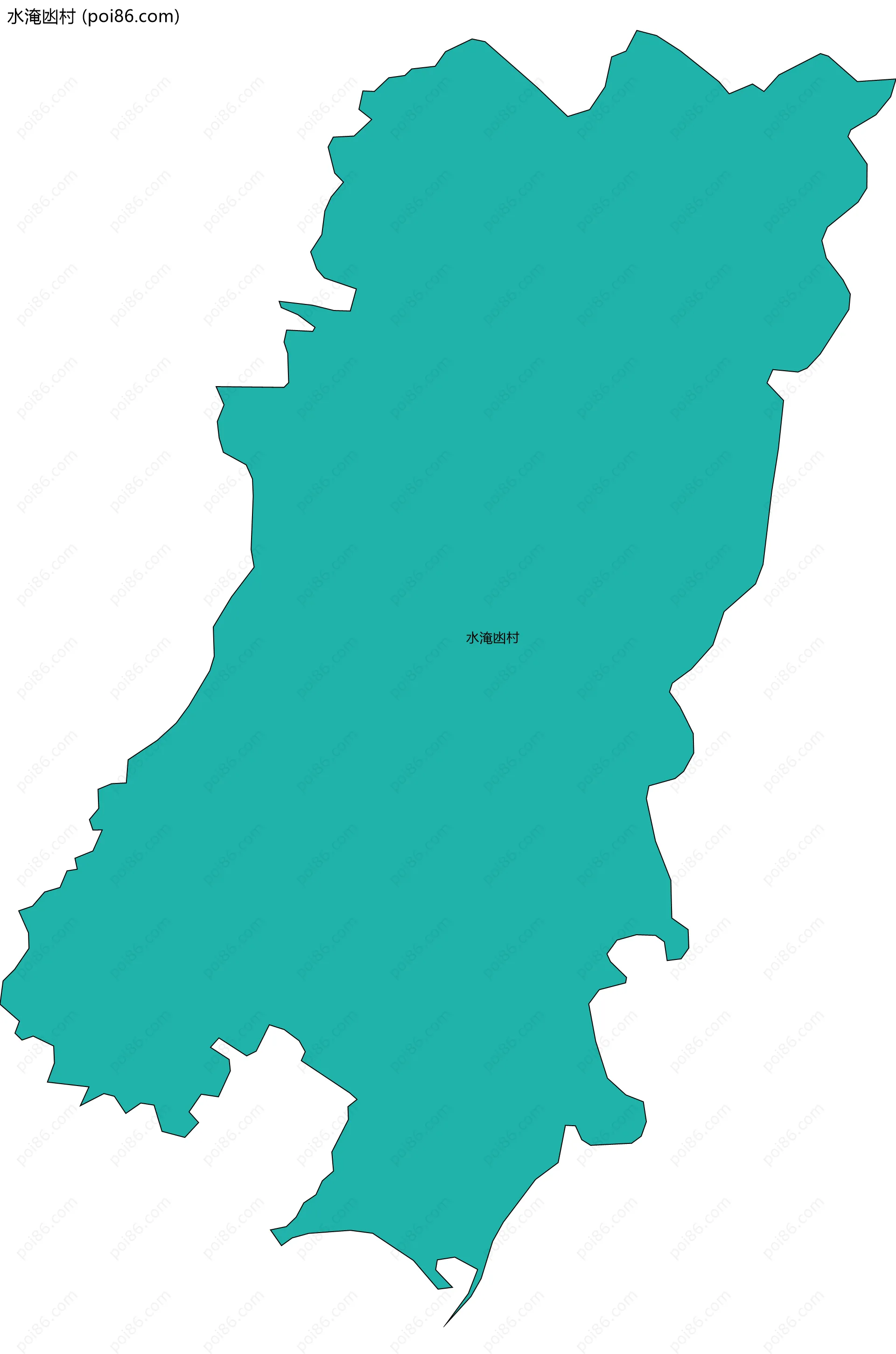 水淹凼村边界地图