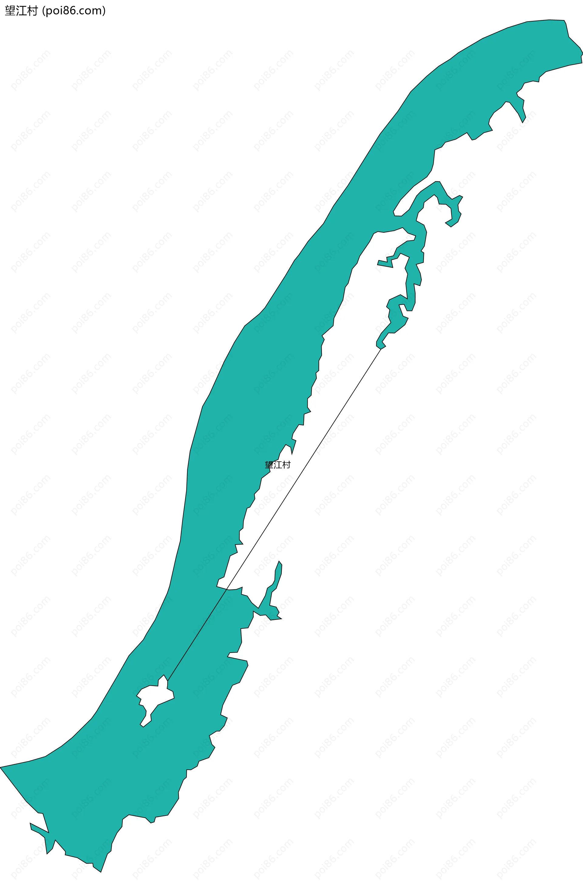 望江村边界地图