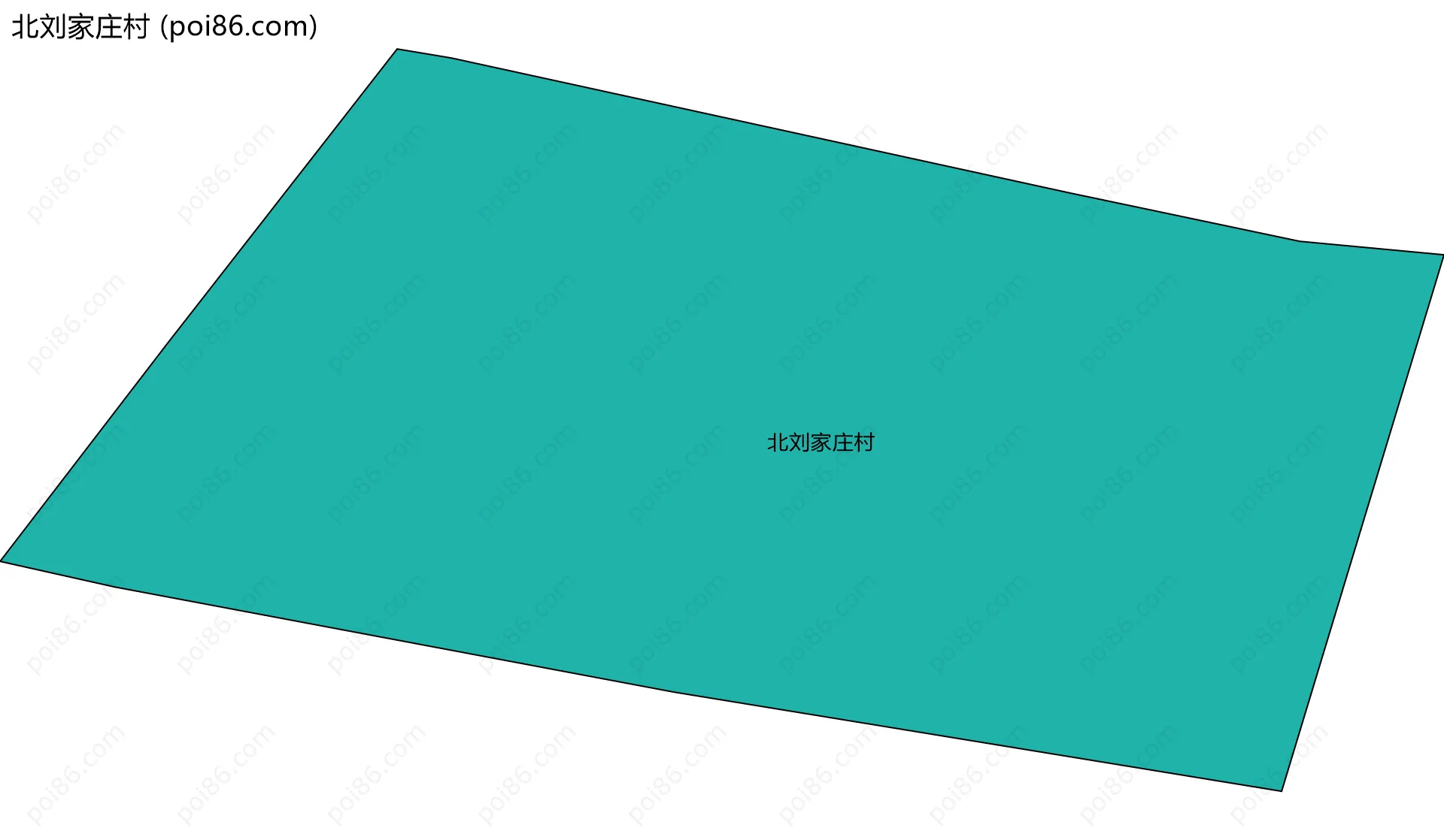 北刘家庄村边界地图