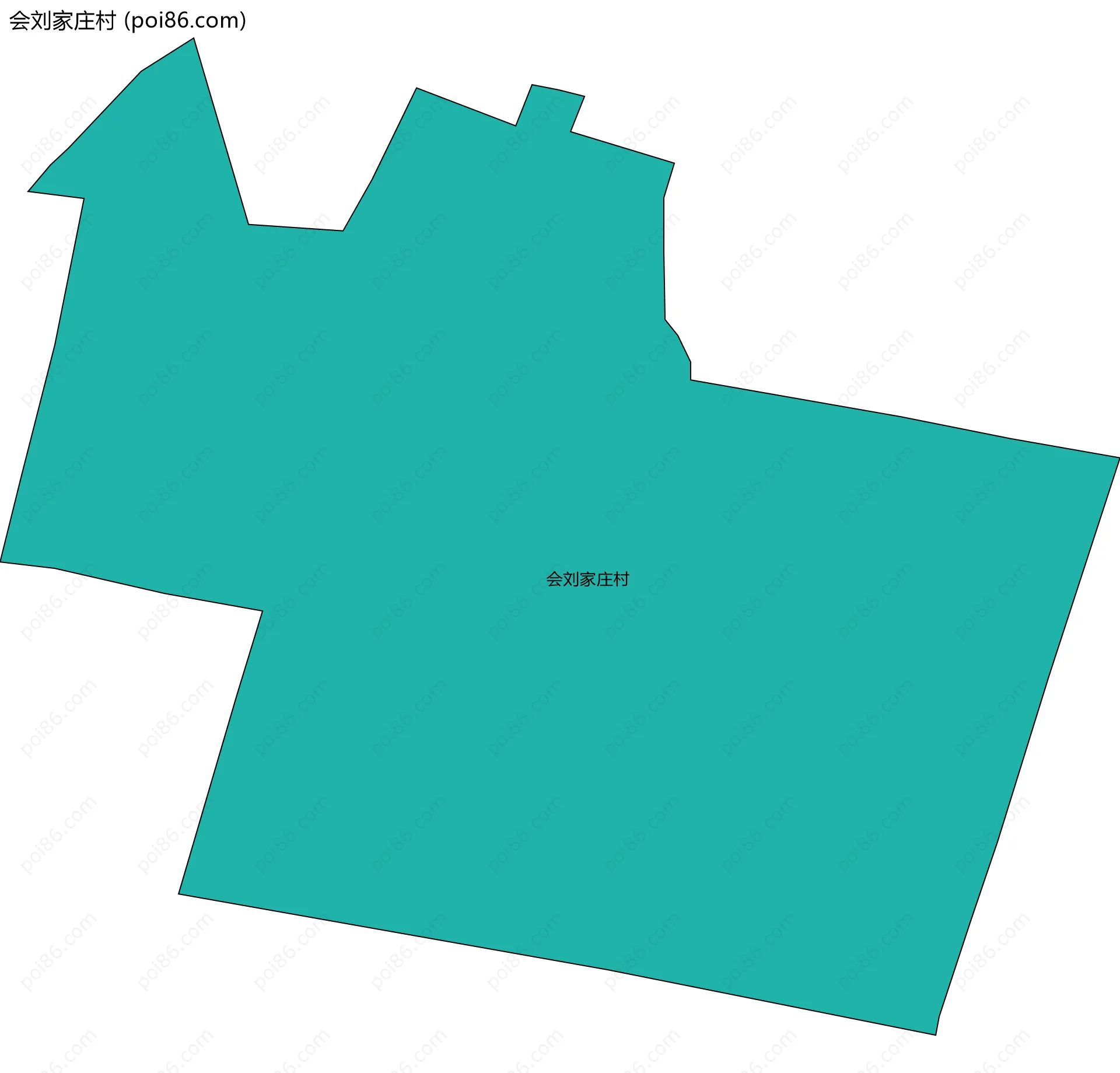 会刘家庄村边界地图