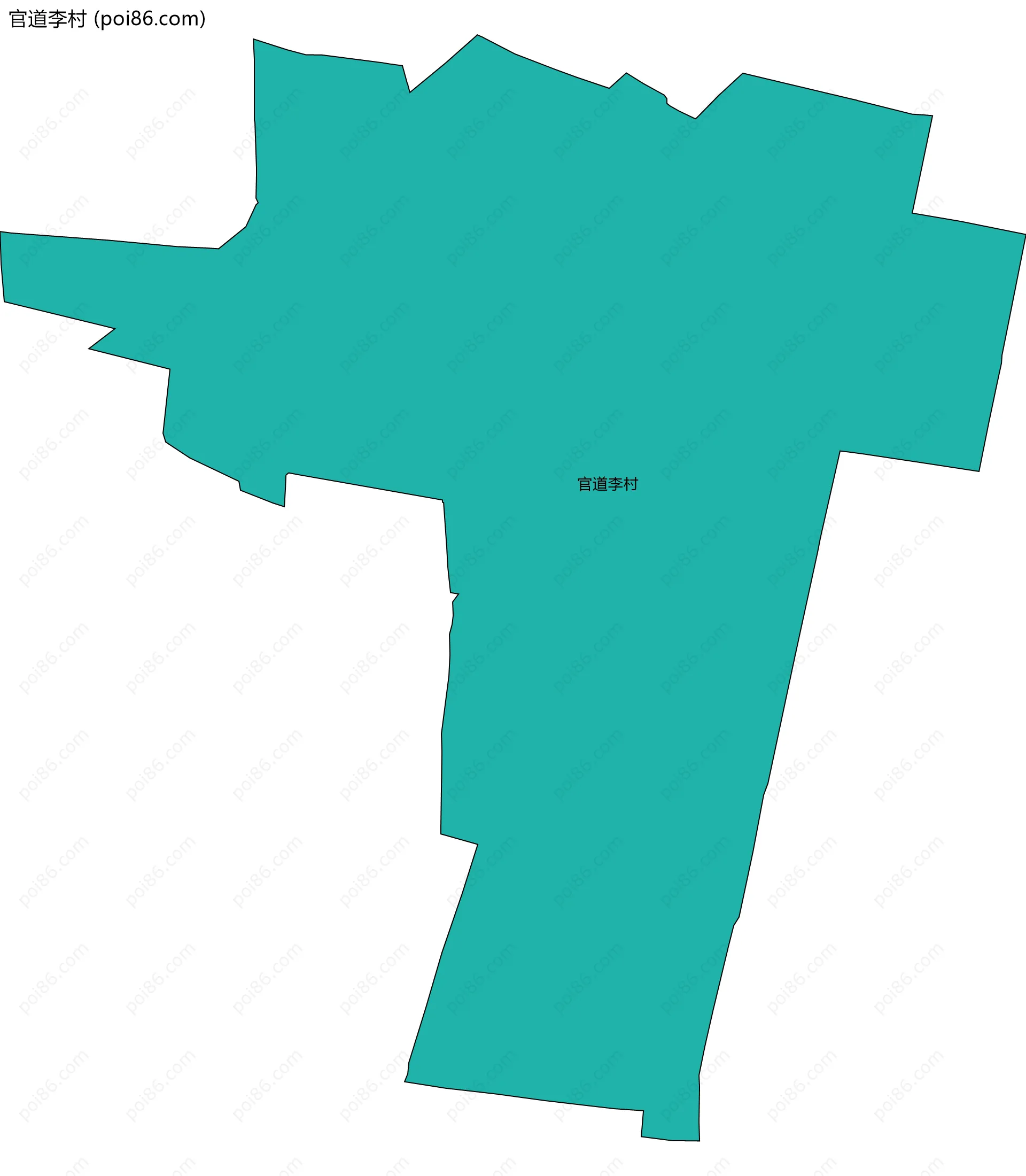 官道李村边界地图