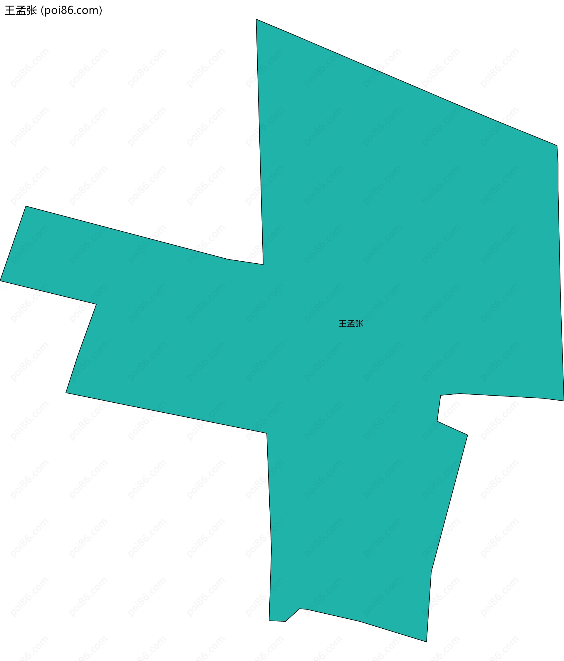 王孟张边界地图