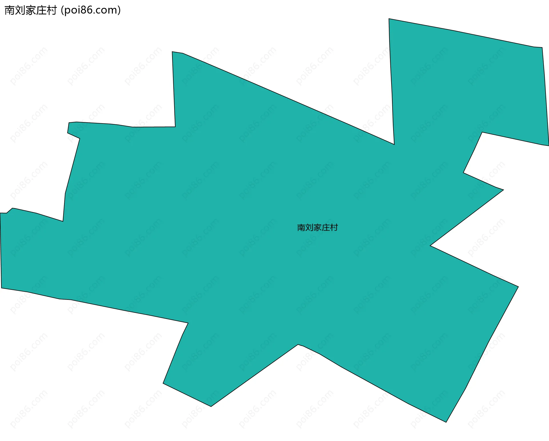 南刘家庄村边界地图