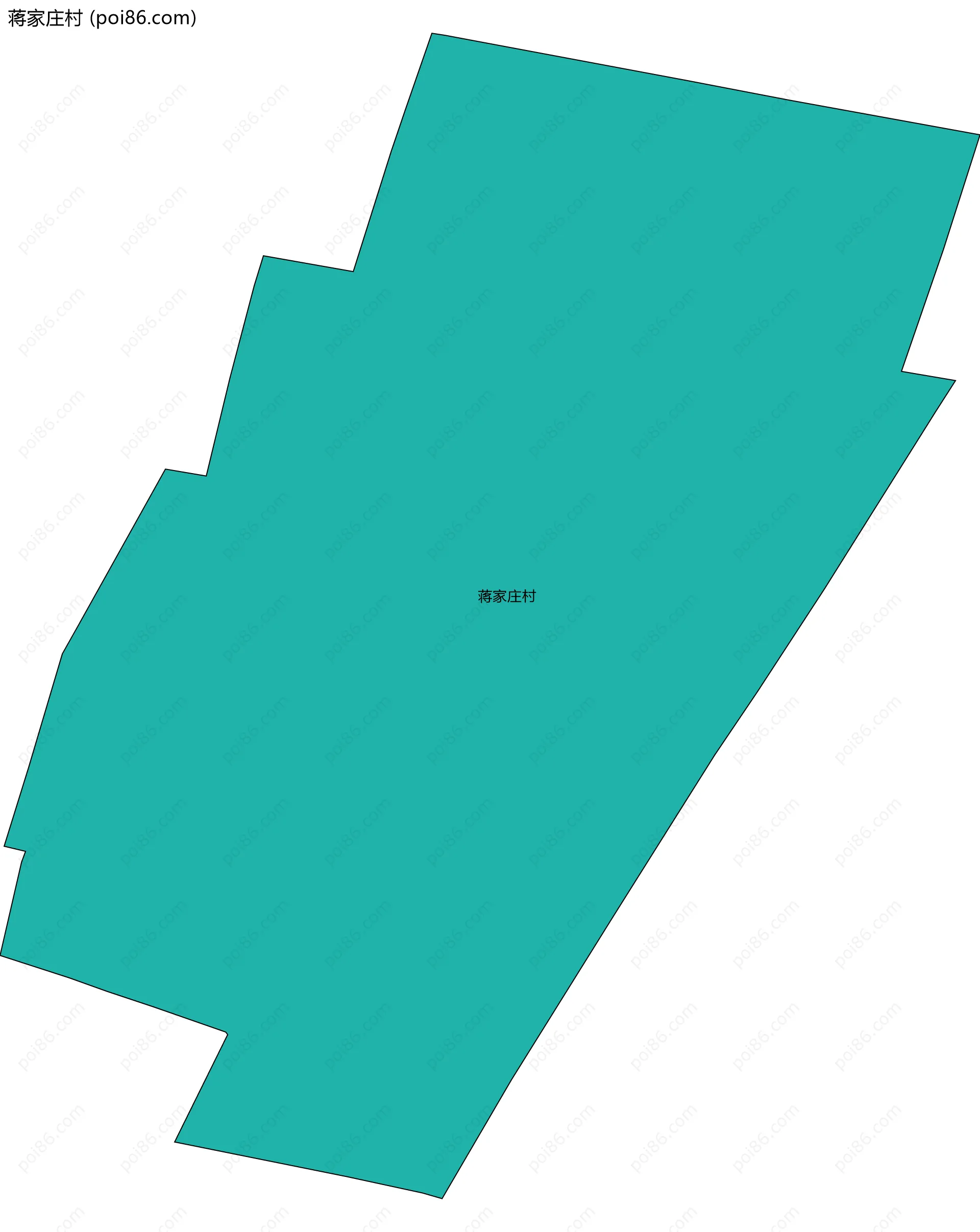 蒋家庄村边界地图