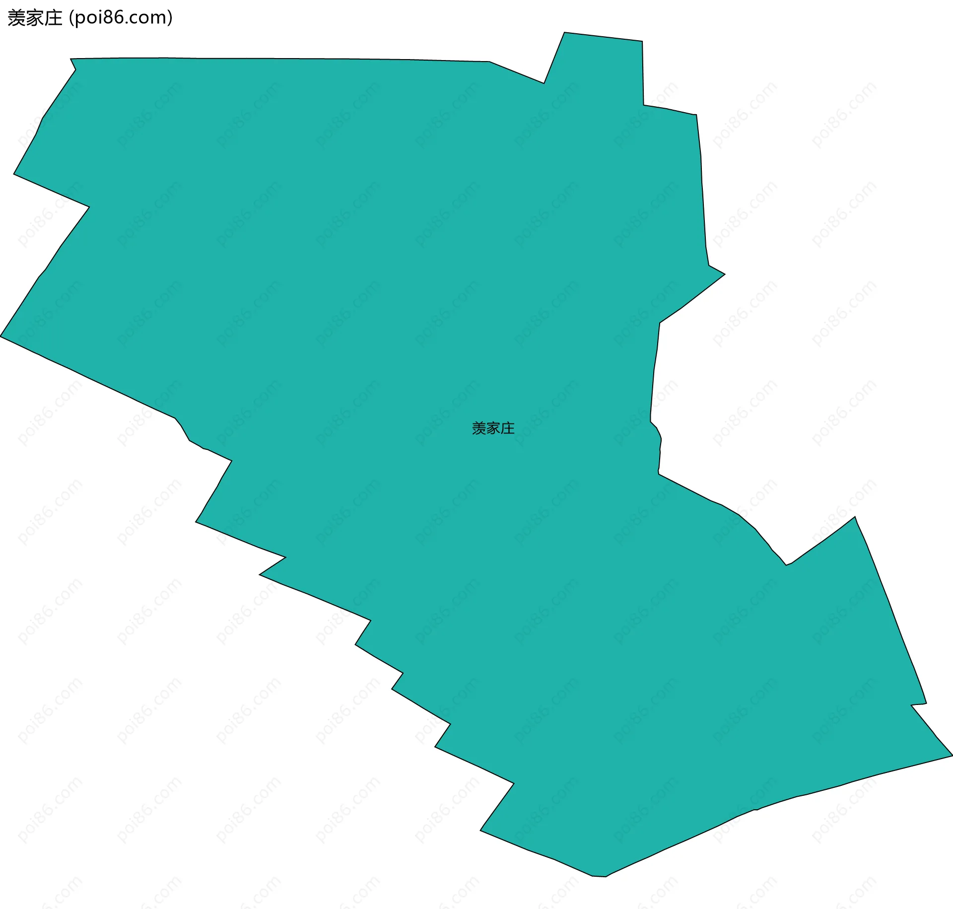 羡家庄边界地图