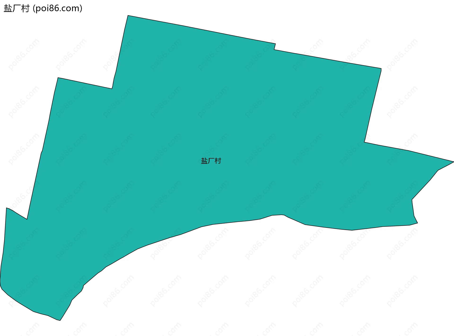 盐厂村边界地图