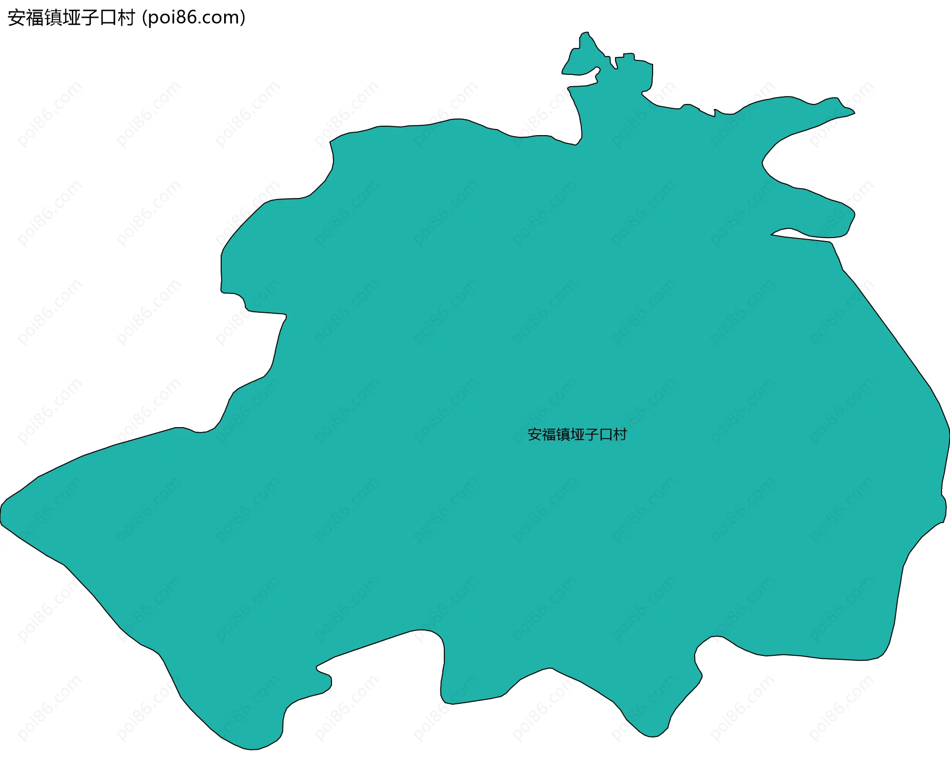 安福镇垭子口村边界地图