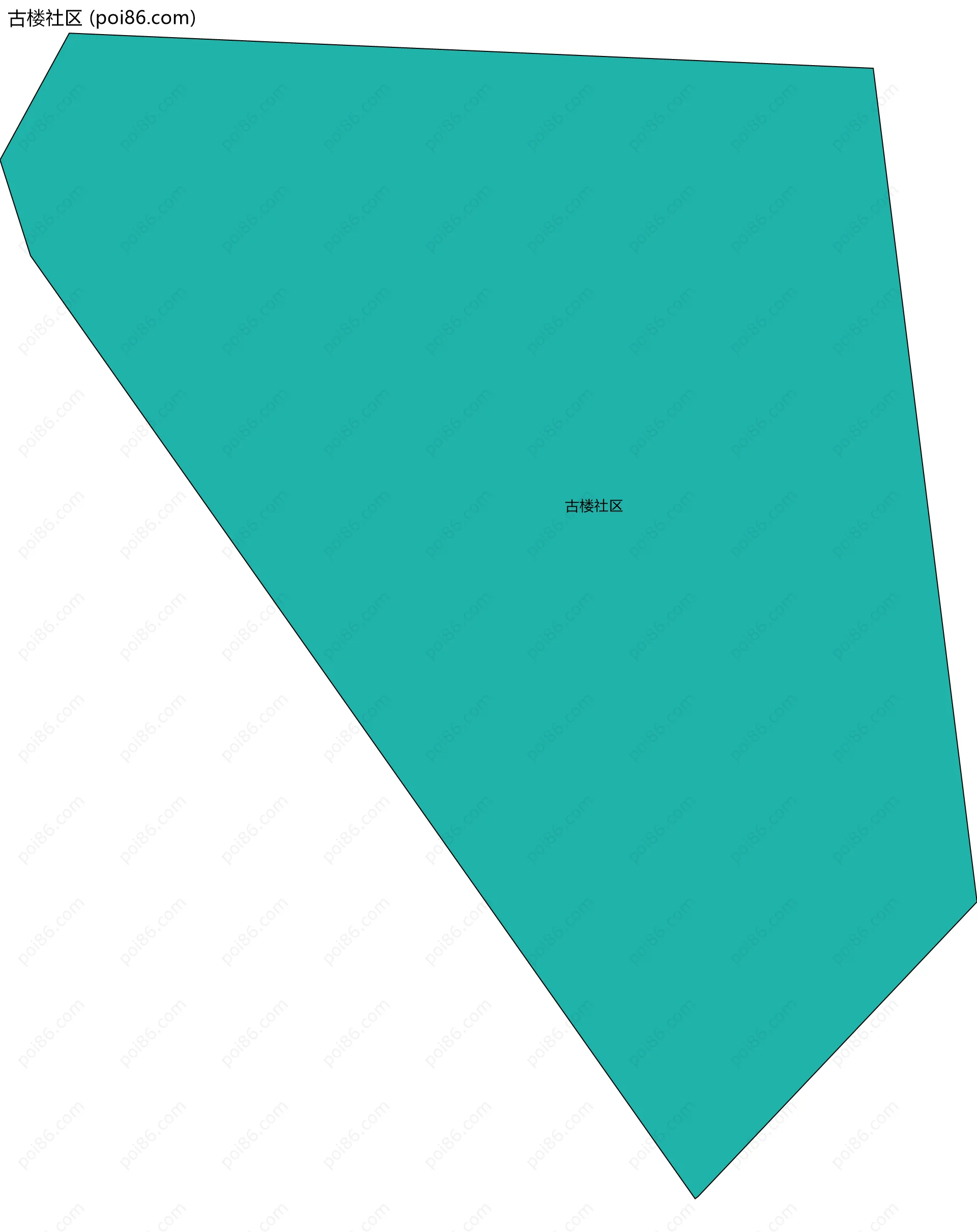 古楼社区边界地图