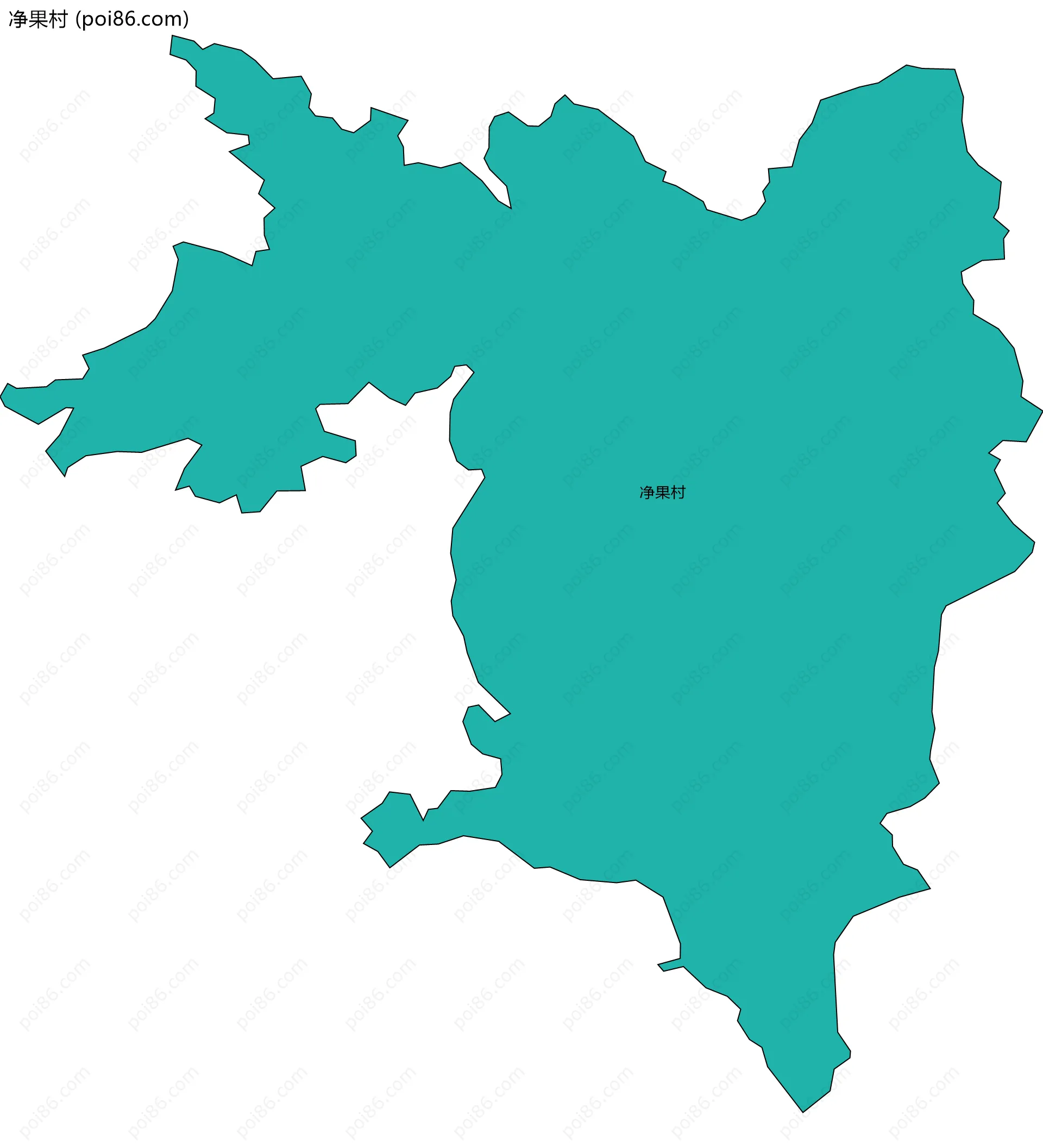 净果村边界地图