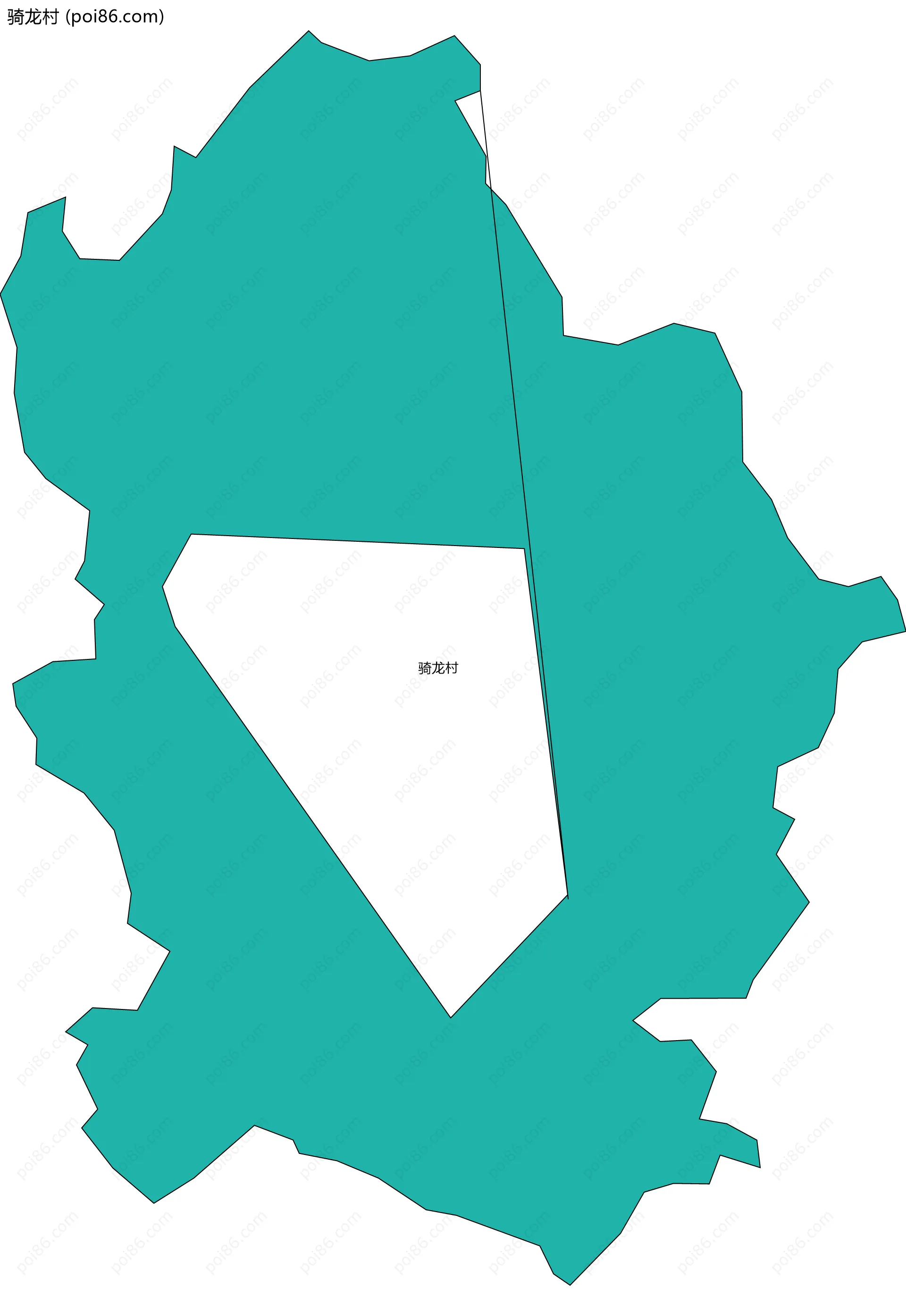 骑龙村边界地图