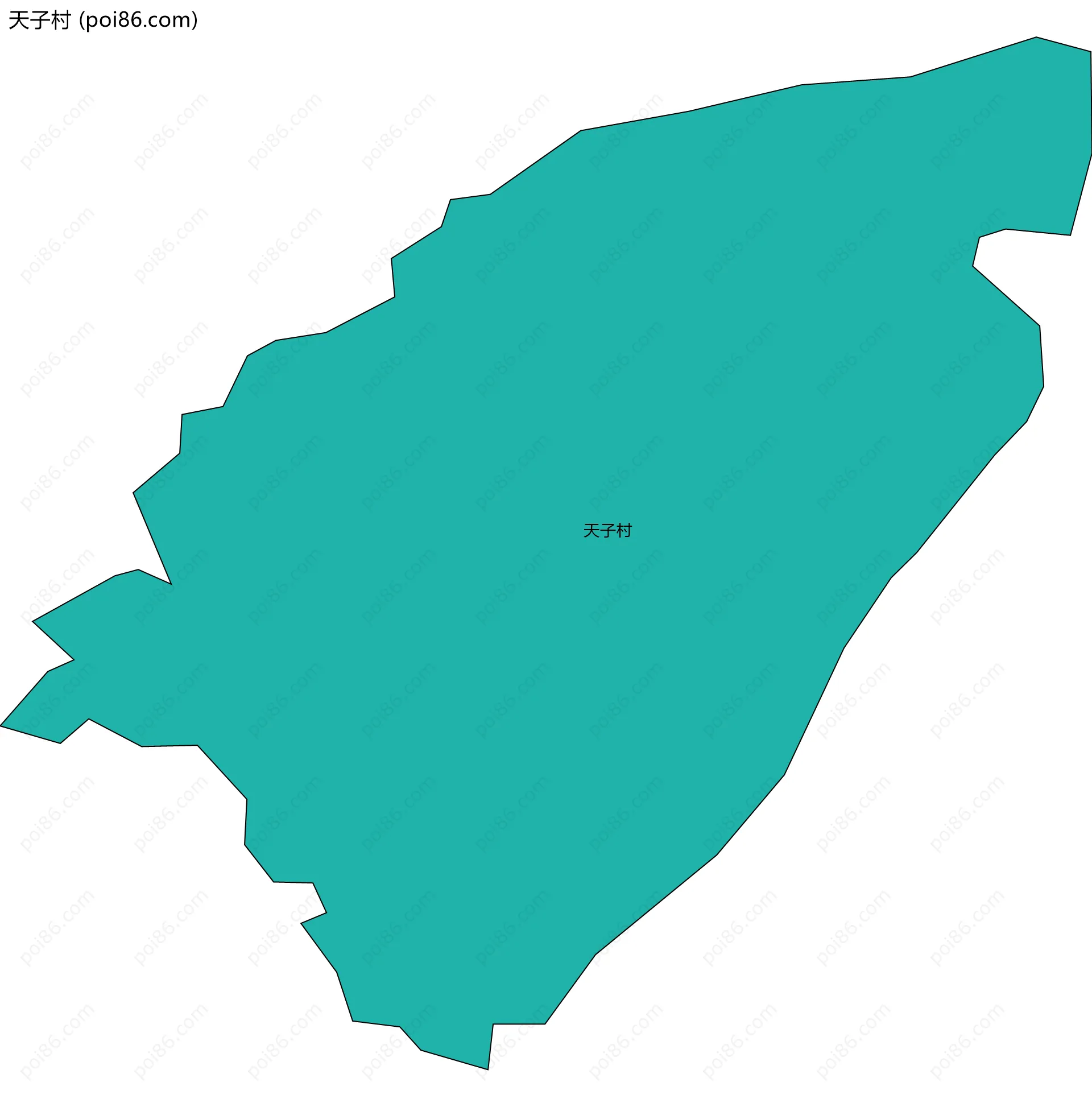 天子村边界地图