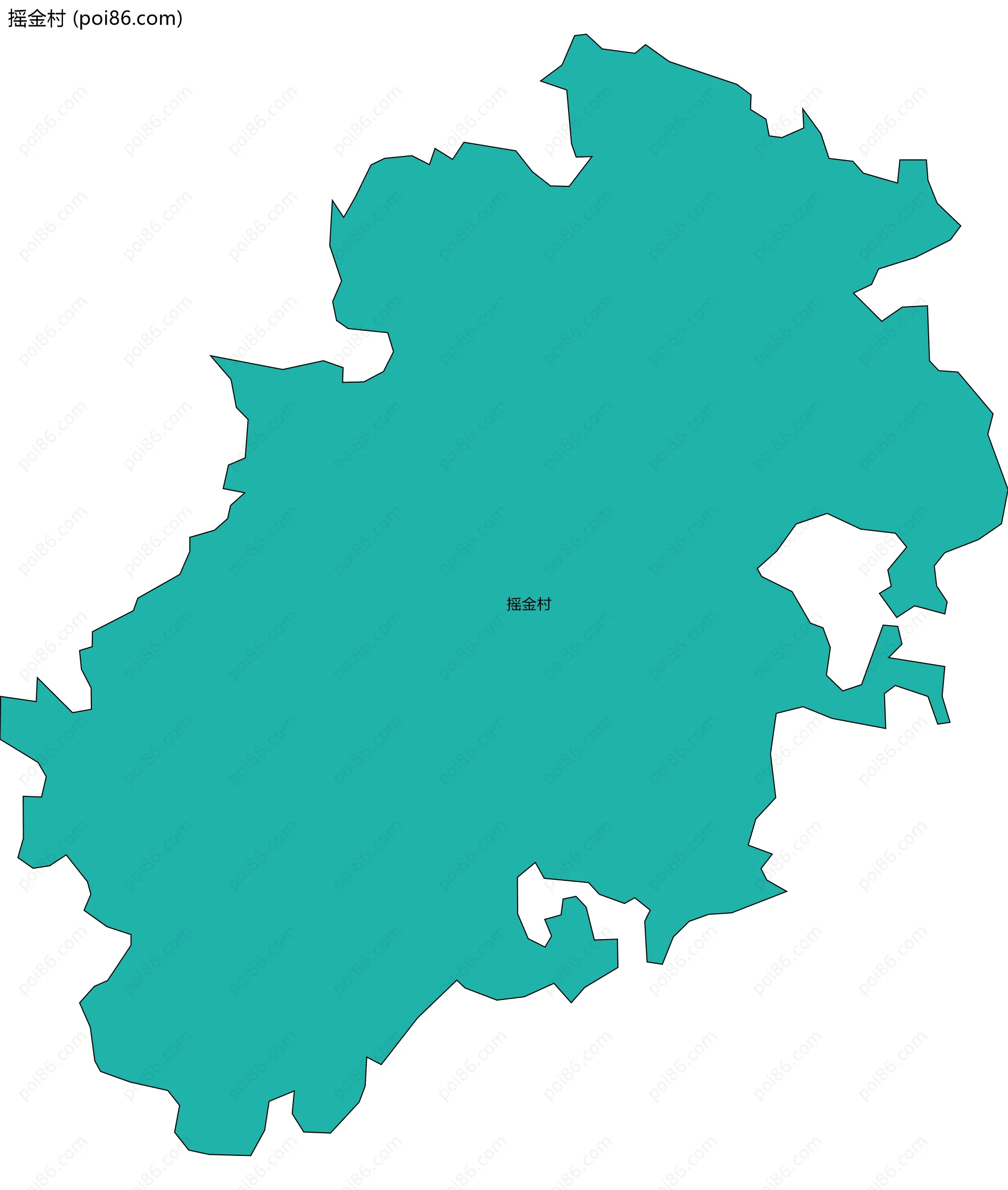摇金村边界地图