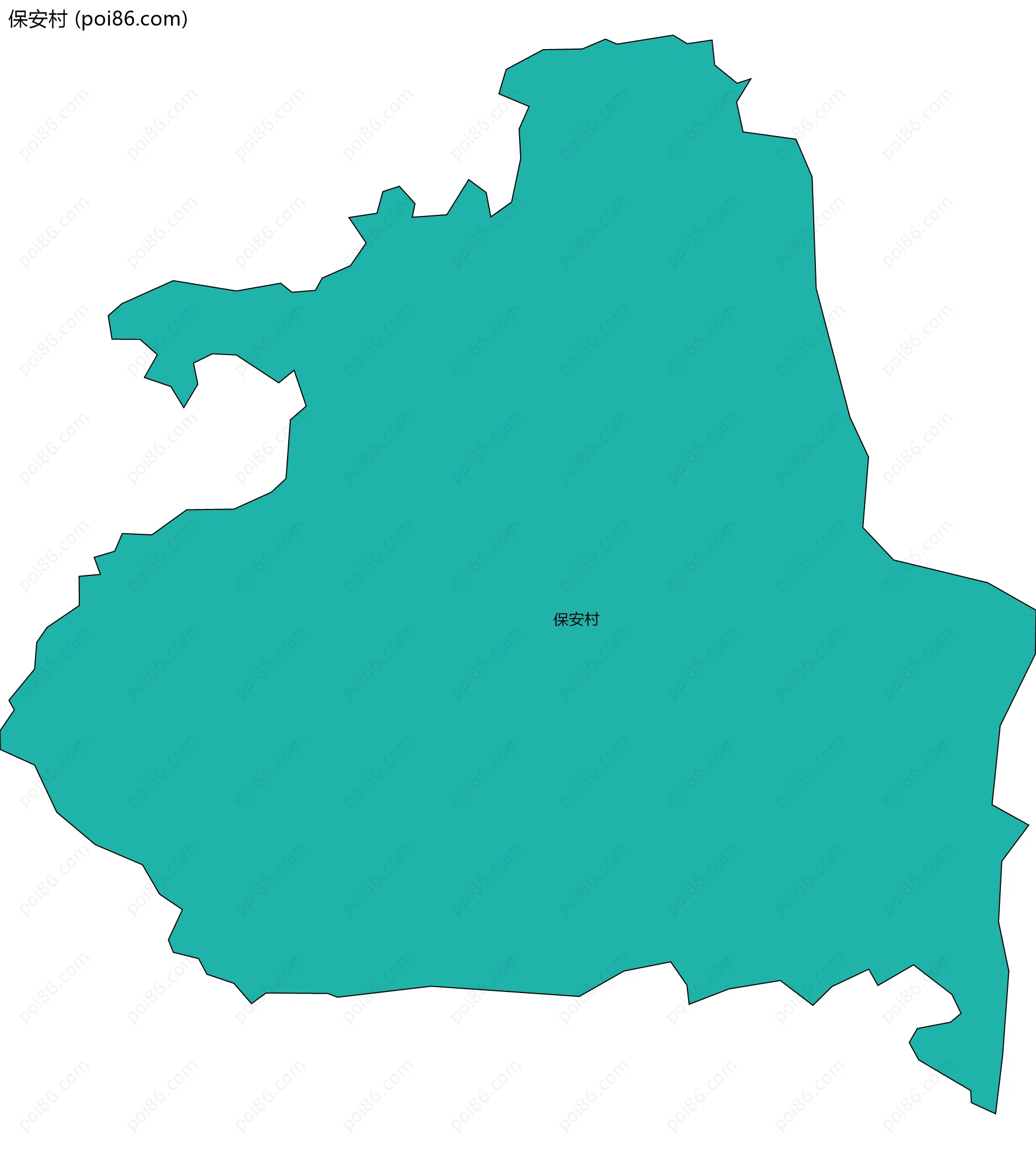 保安村边界地图