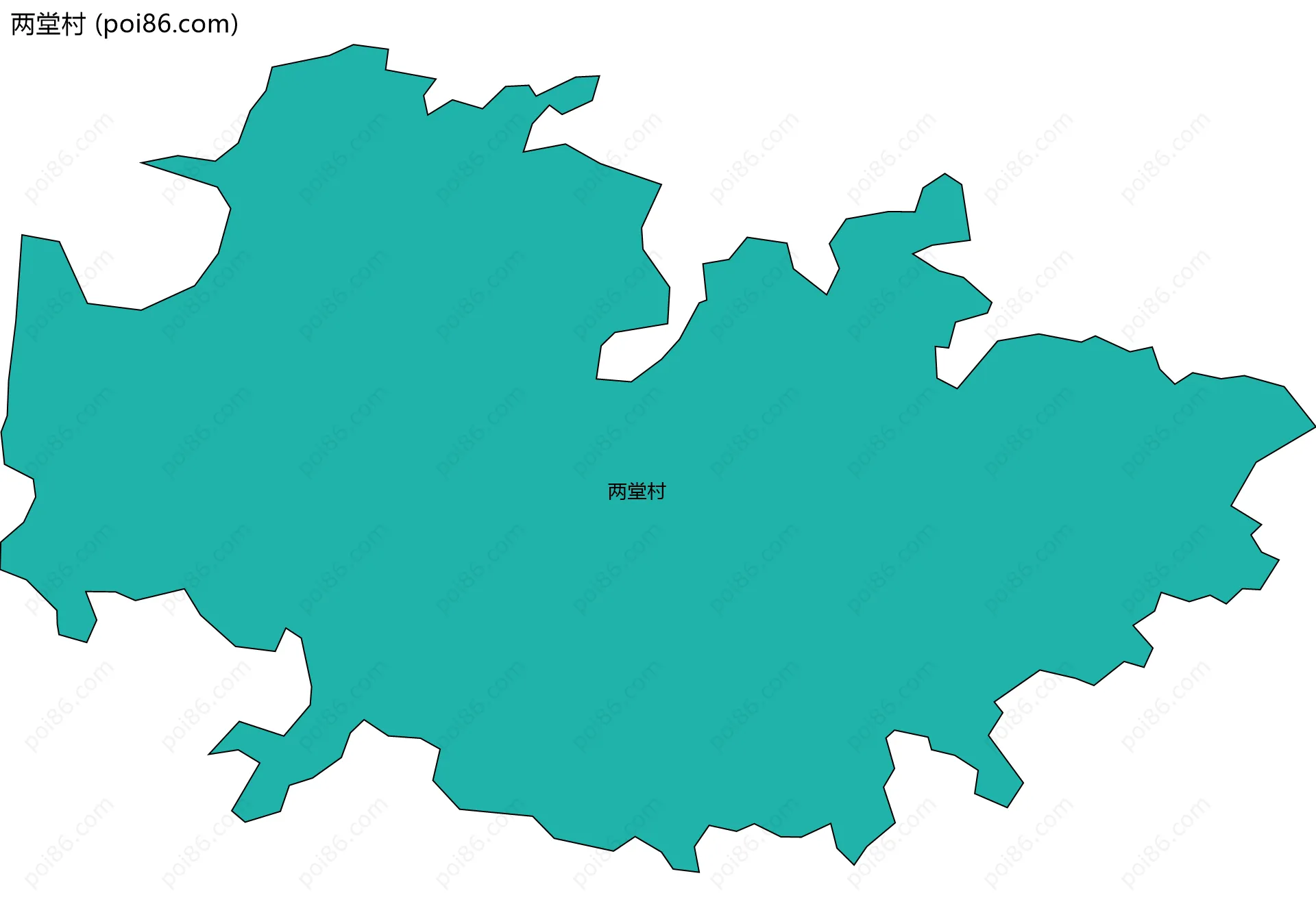 两堂村边界地图