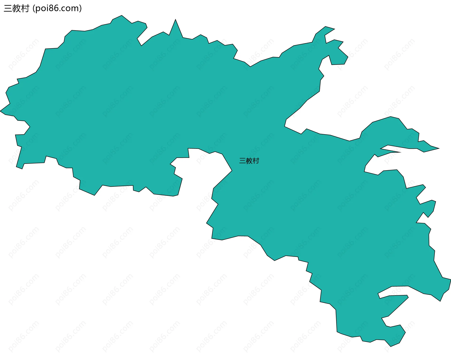 三教村边界地图