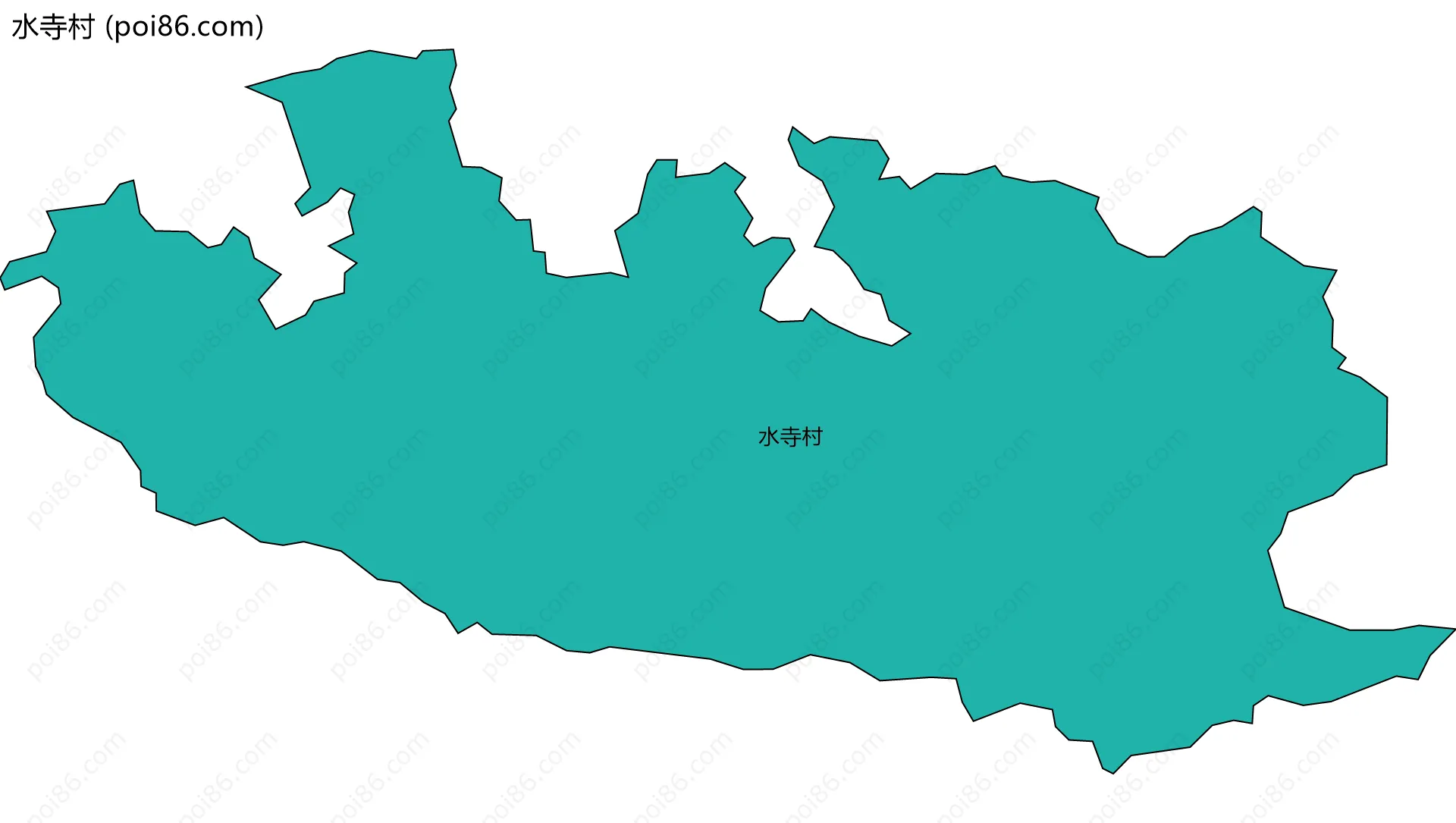 水寺村边界地图