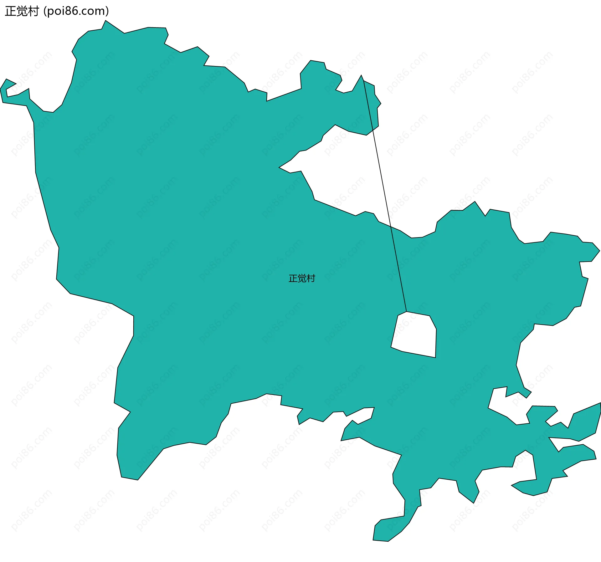 正觉村边界地图
