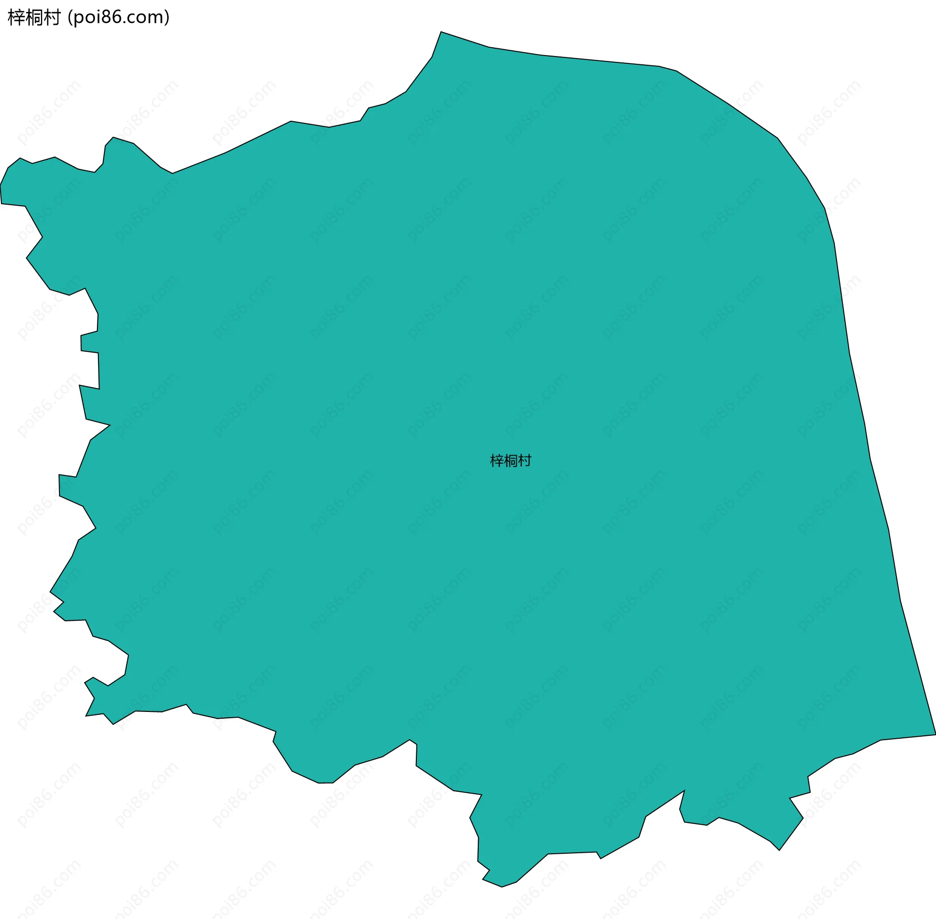 梓桐村边界地图