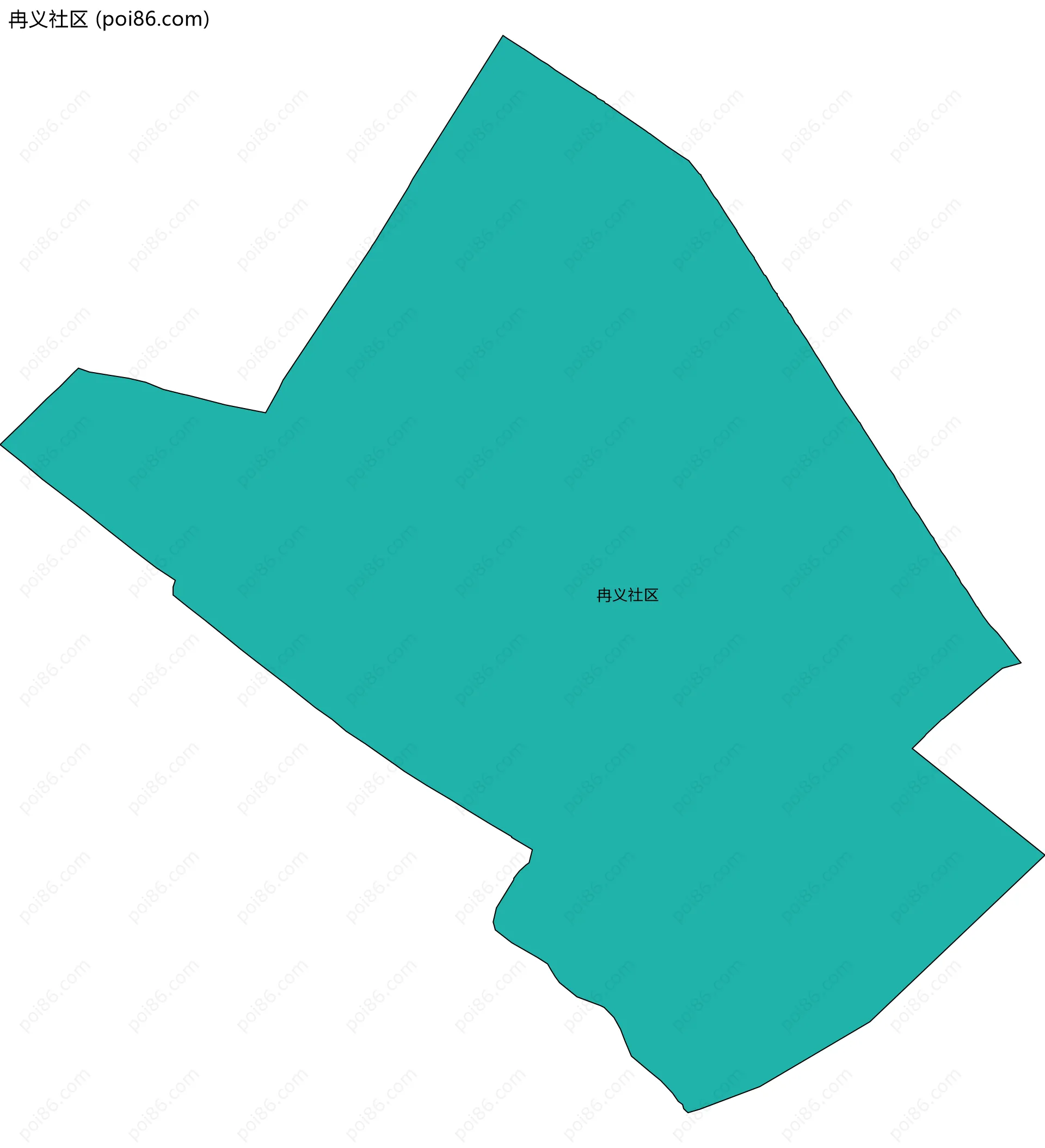 冉义社区边界地图