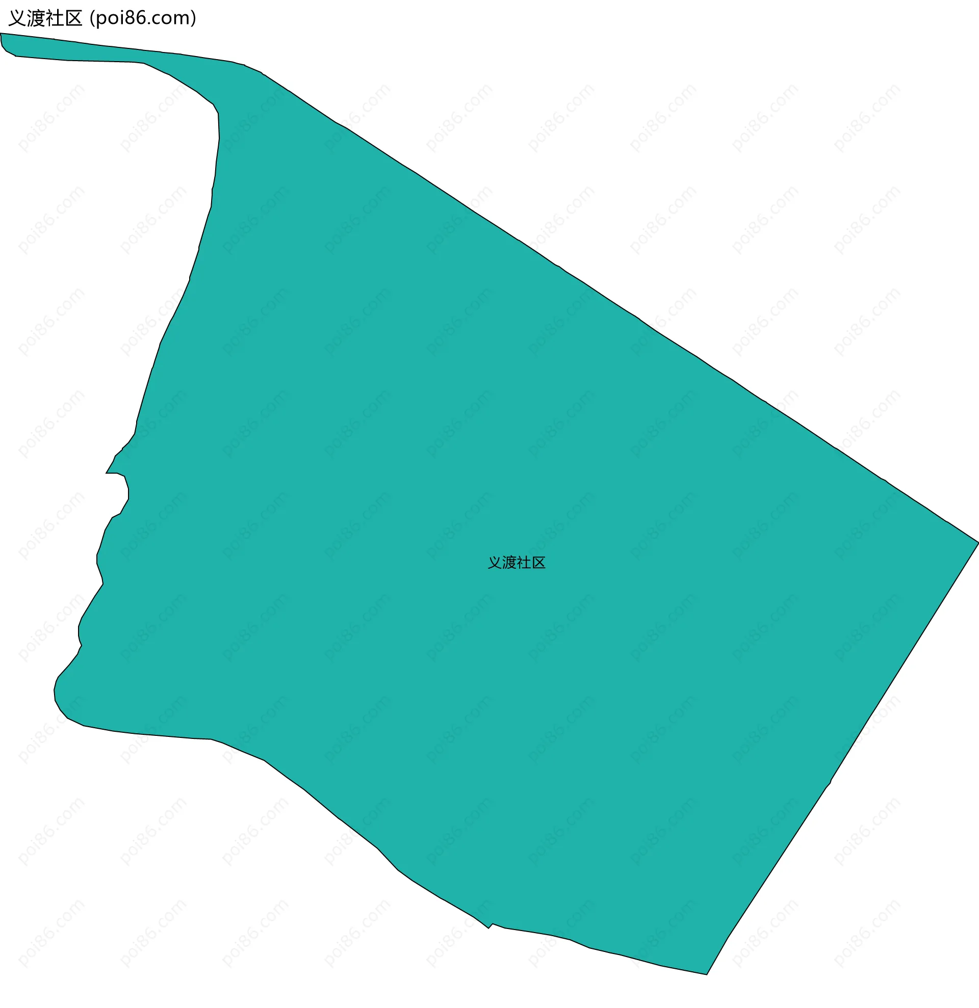 义渡社区边界地图