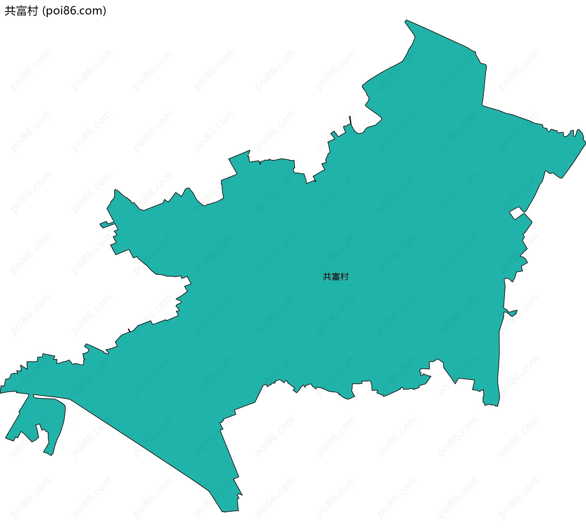 共富村边界地图