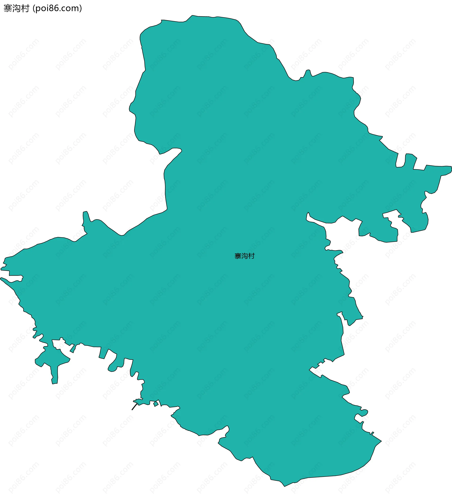 寨沟村边界地图