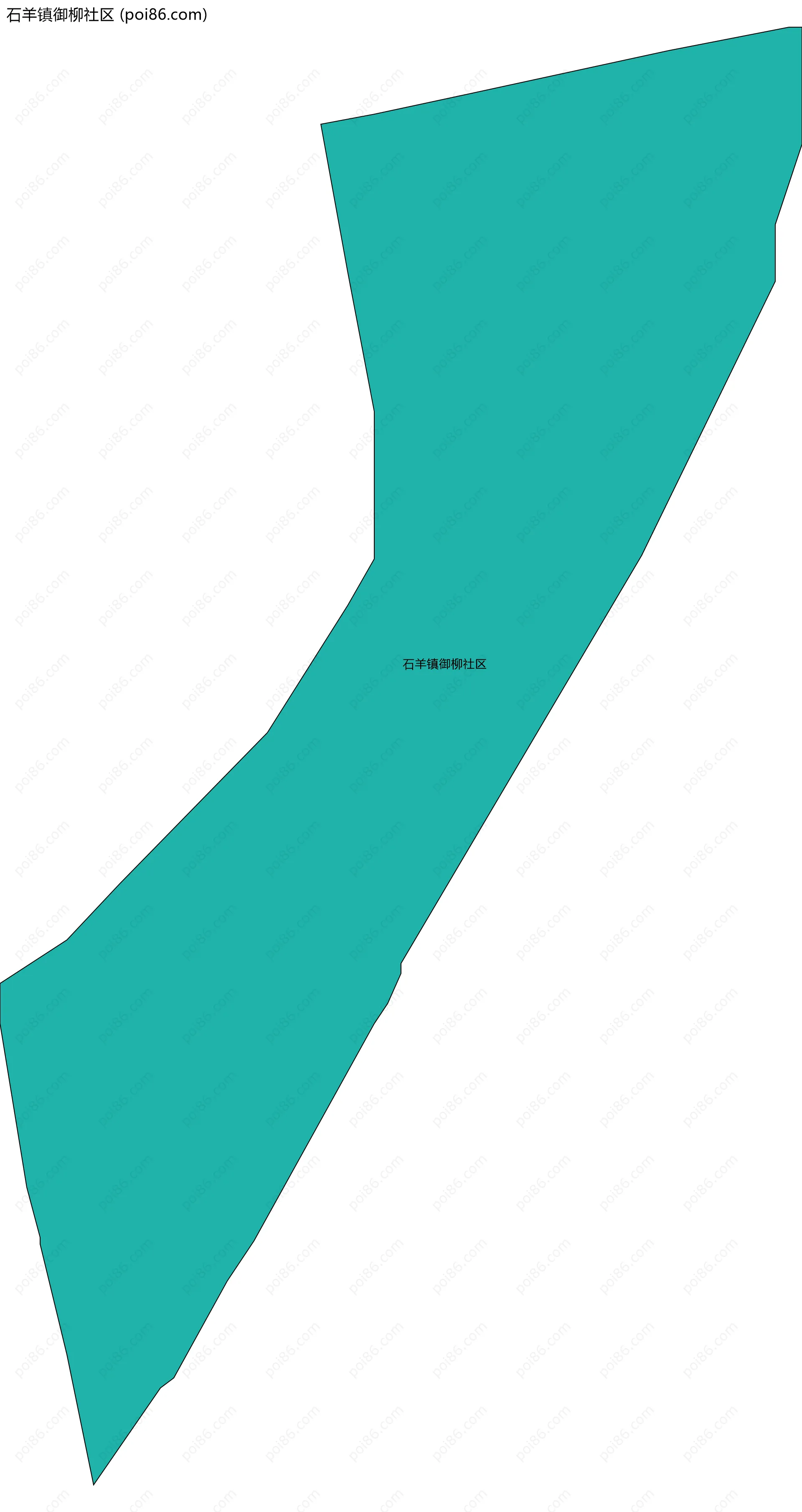 石羊镇御柳社区边界地图