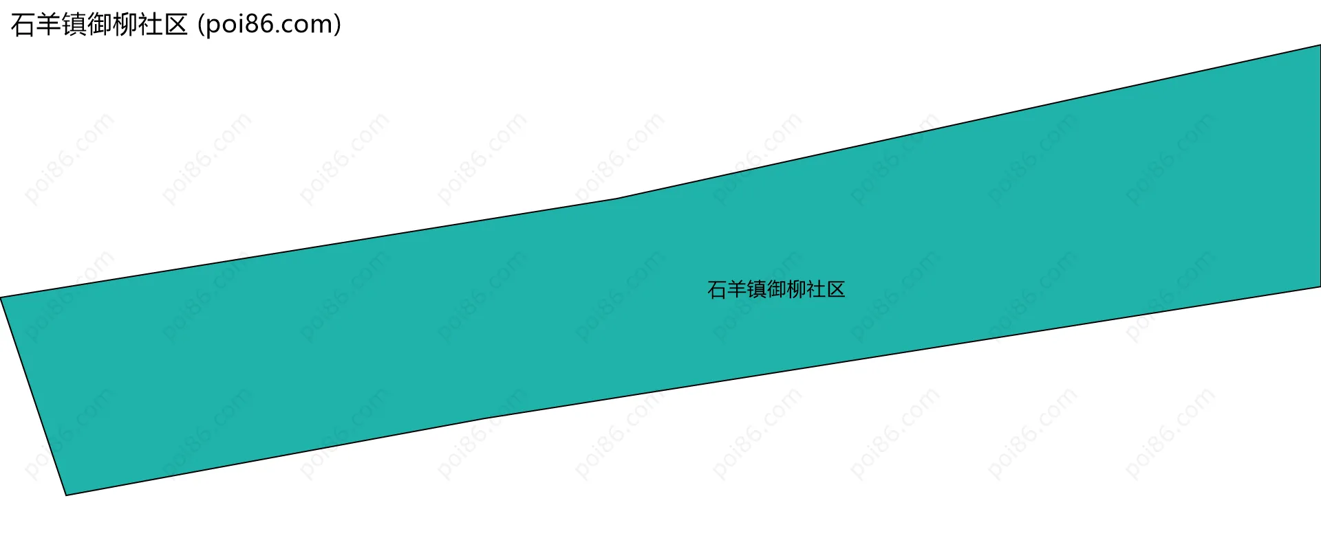 石羊镇御柳社区边界地图