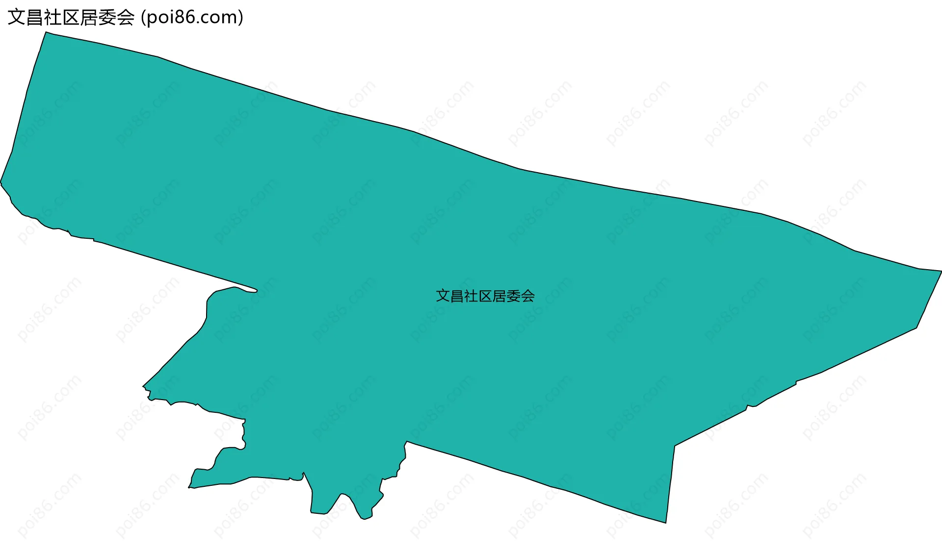 文昌社区居委会边界地图