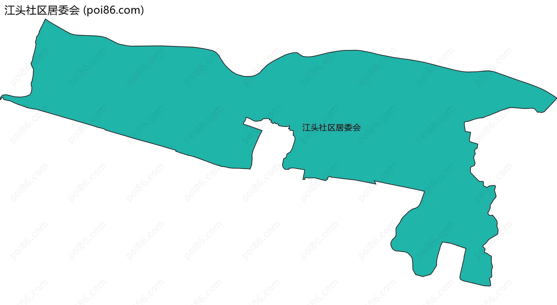 江头社区居委会边界地图