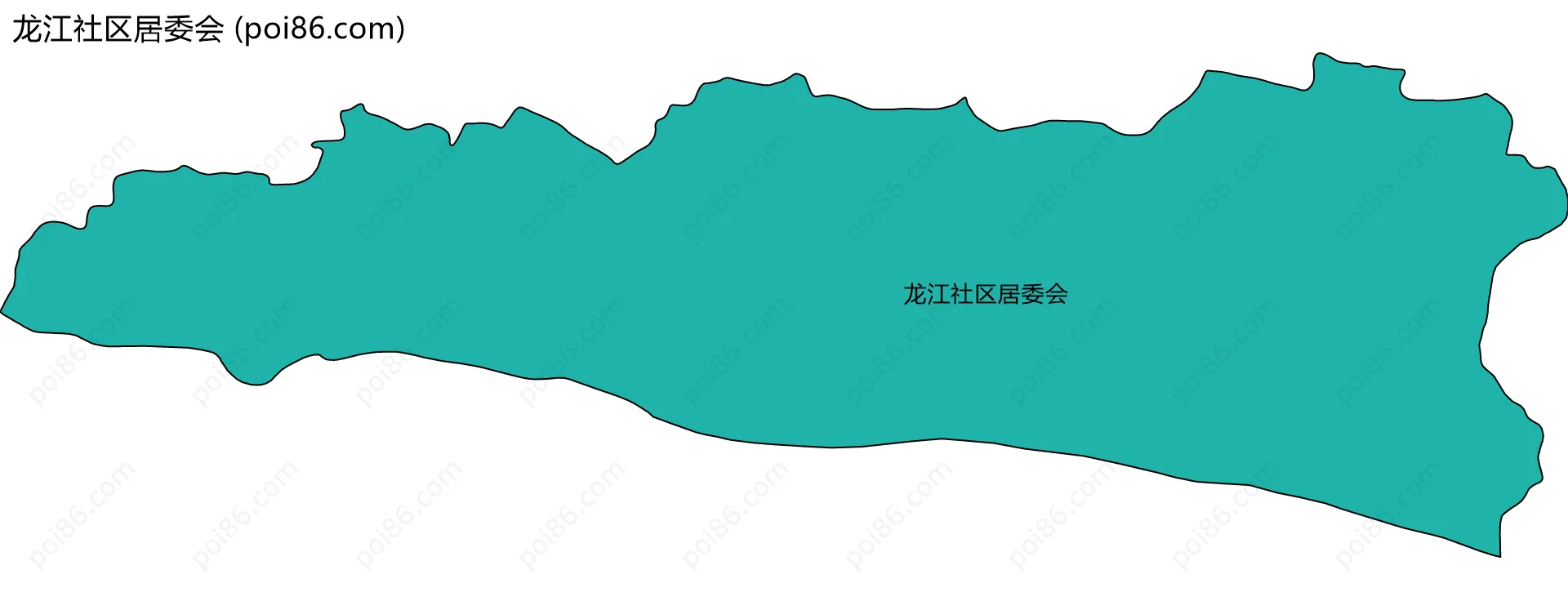 龙江社区居委会边界地图