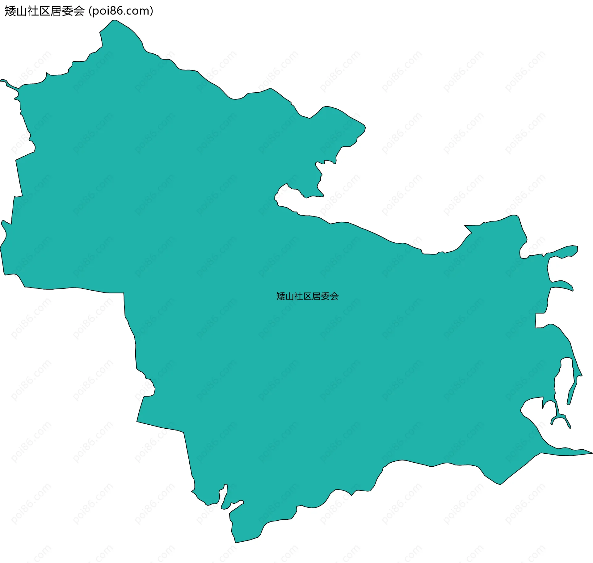 矮山社区居委会边界地图