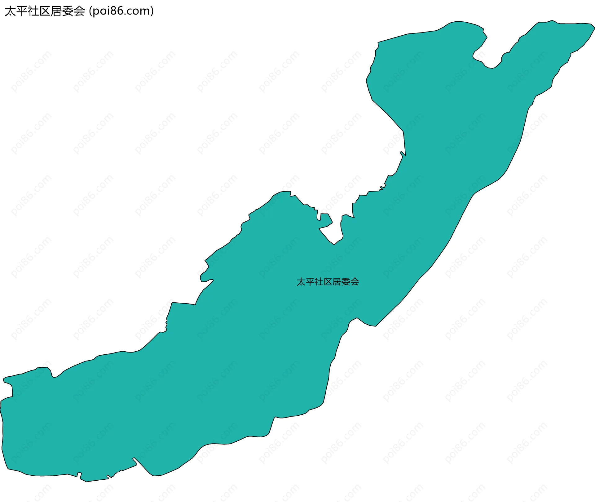太平社区居委会边界地图