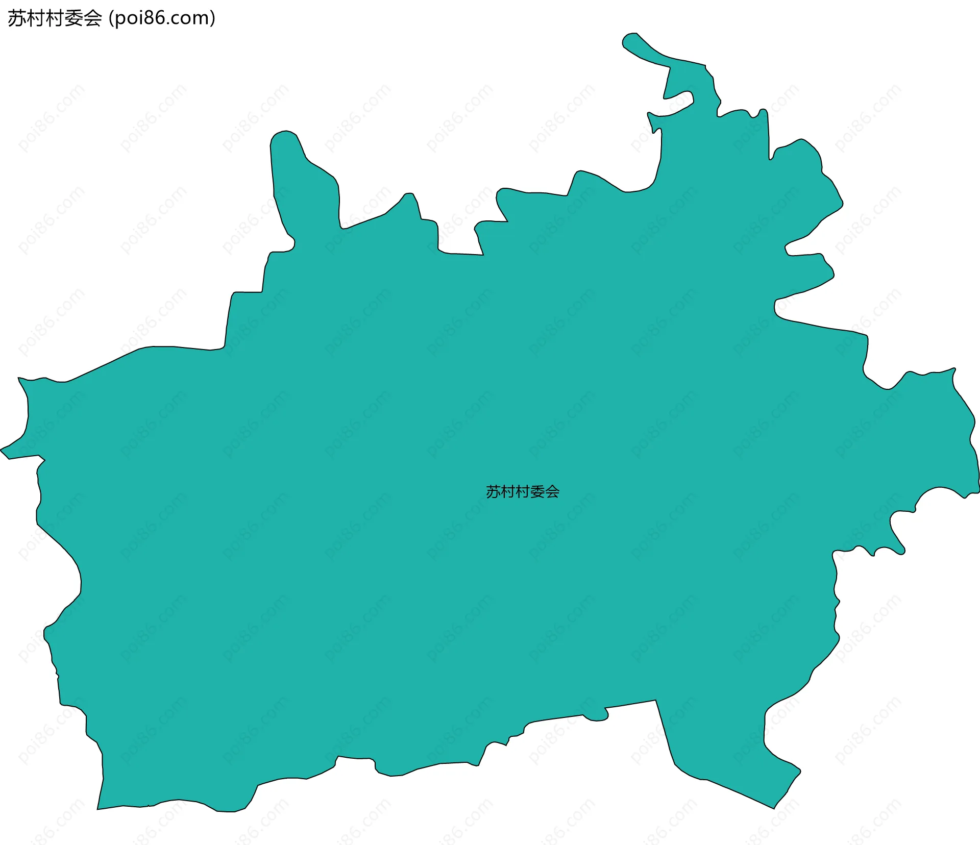 苏村村委会边界地图