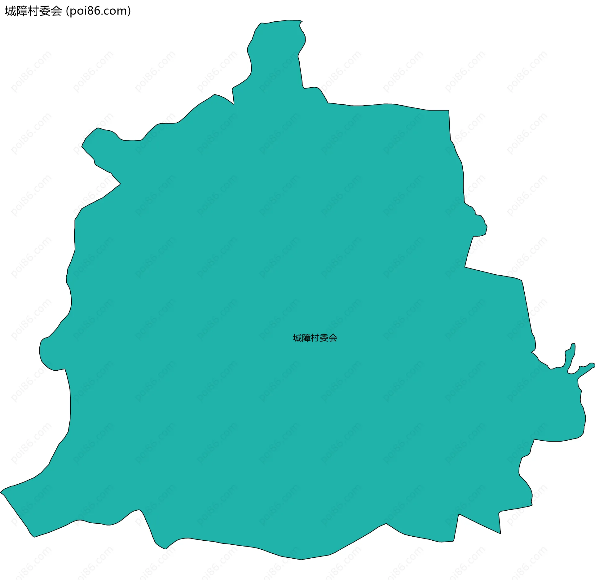 城障村委会边界地图