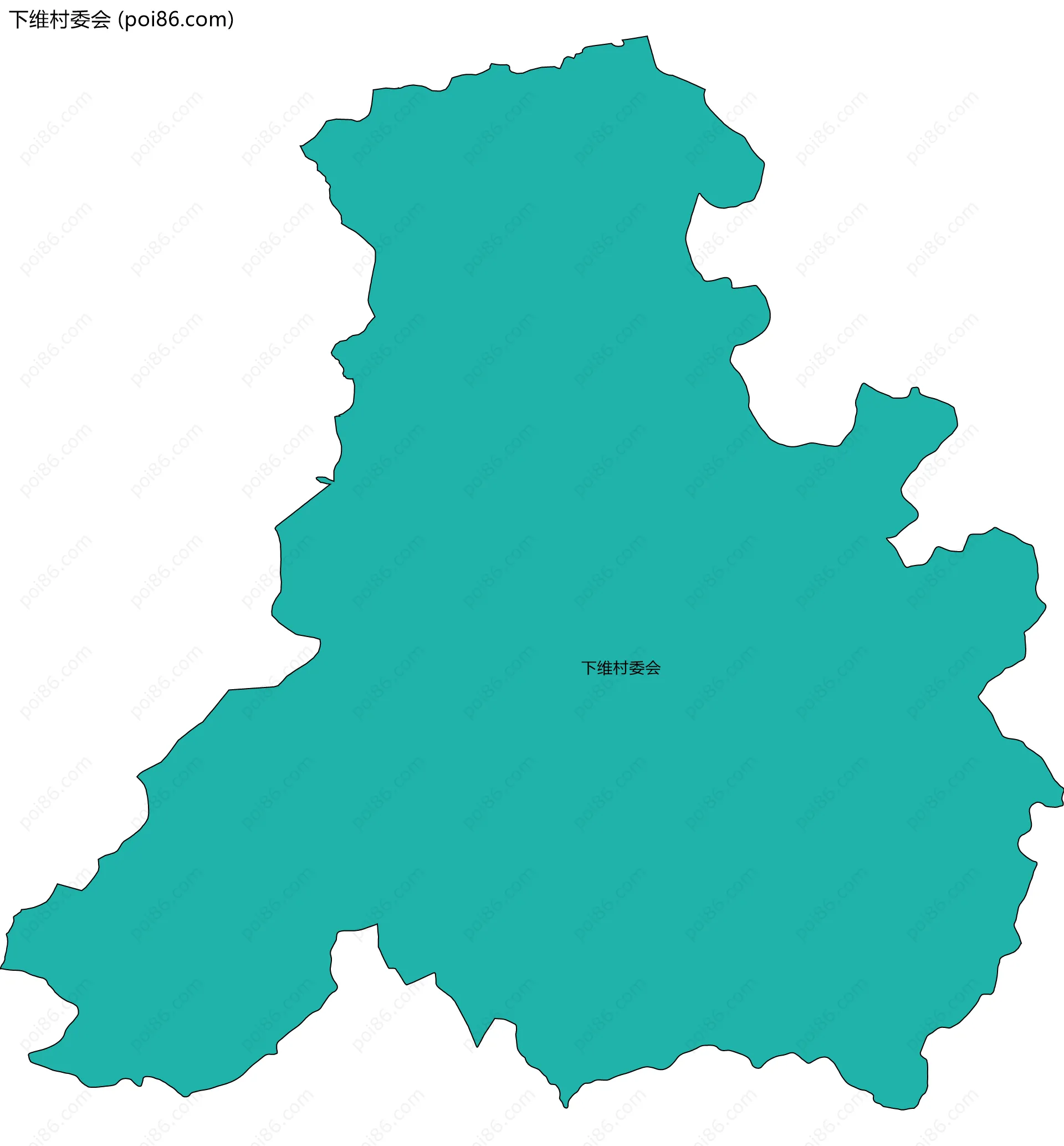 下维村委会边界地图