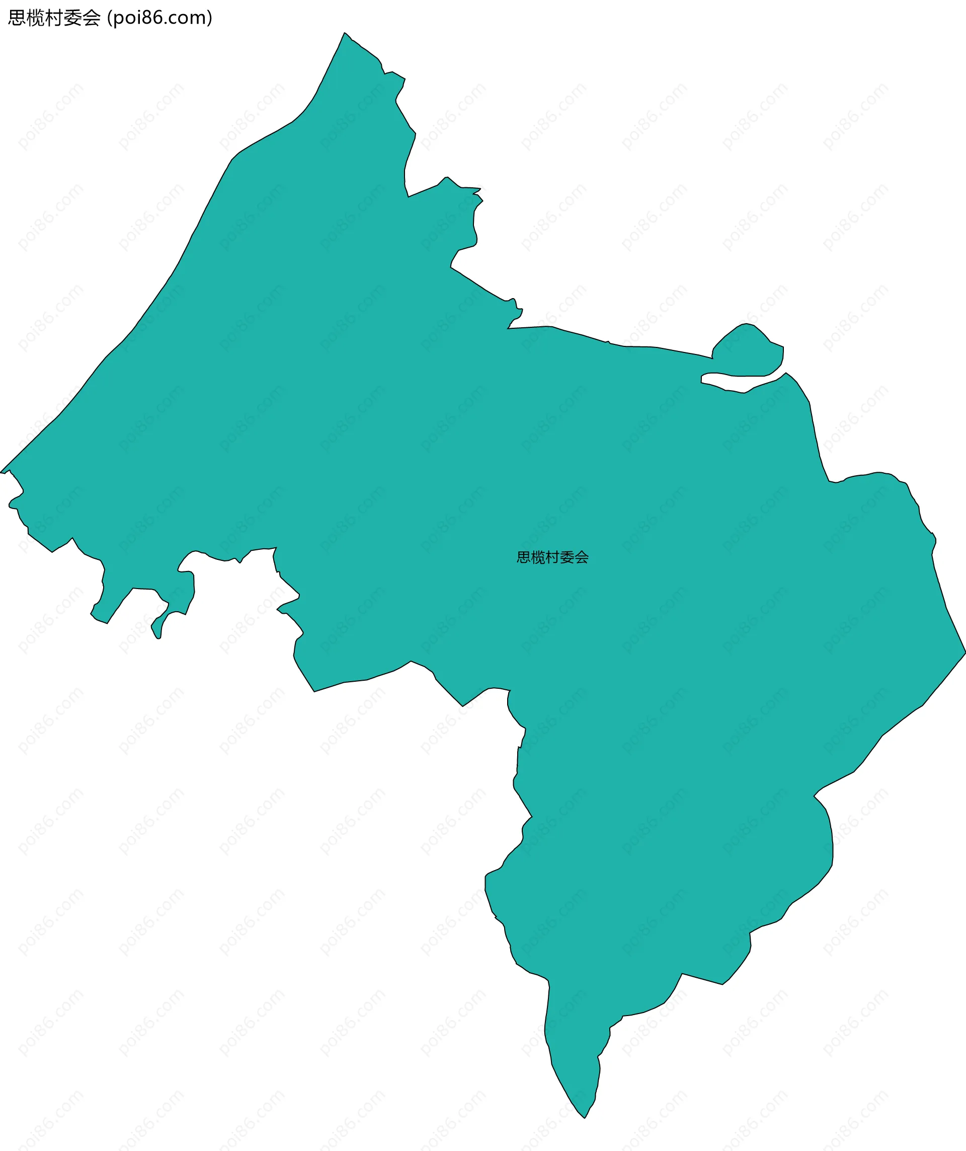 思榄村委会边界地图