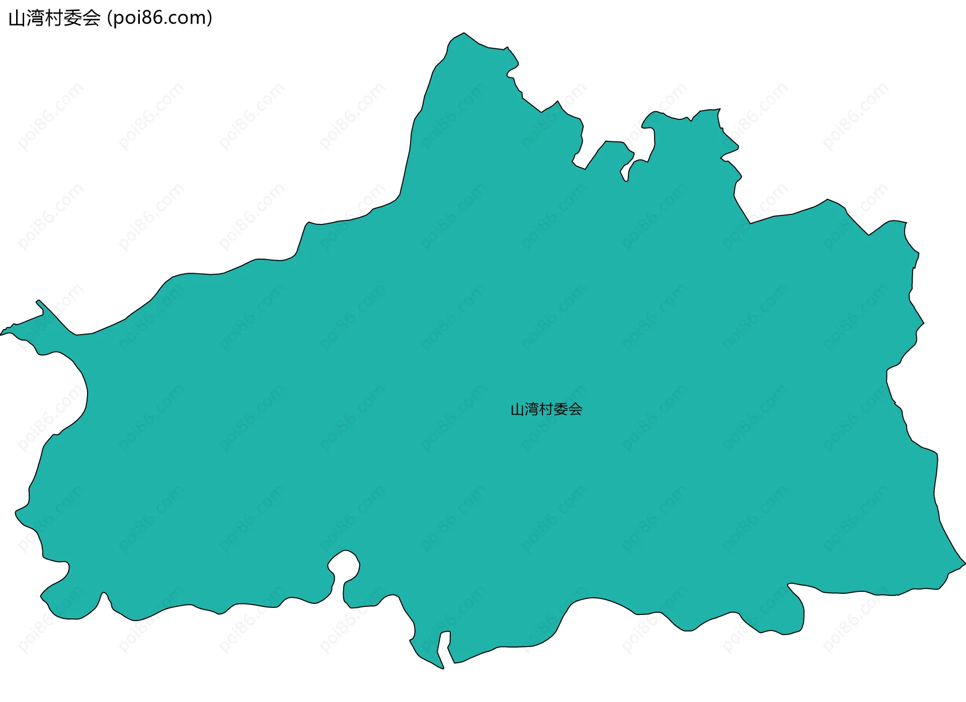 山湾村委会边界地图