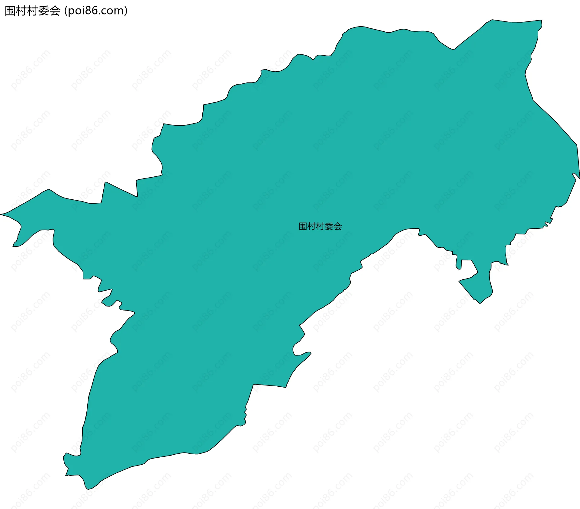 围村村委会边界地图