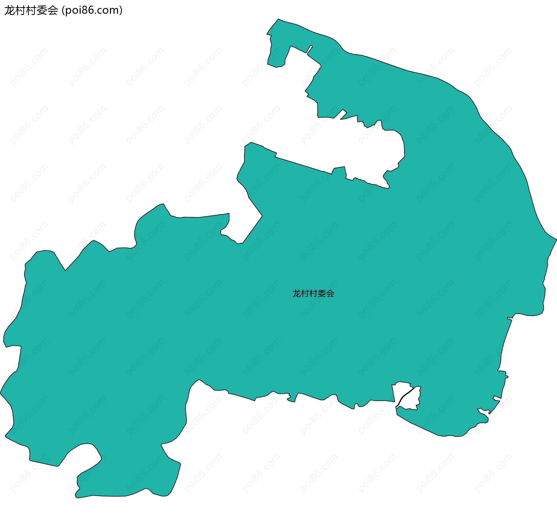 龙村村委会边界地图